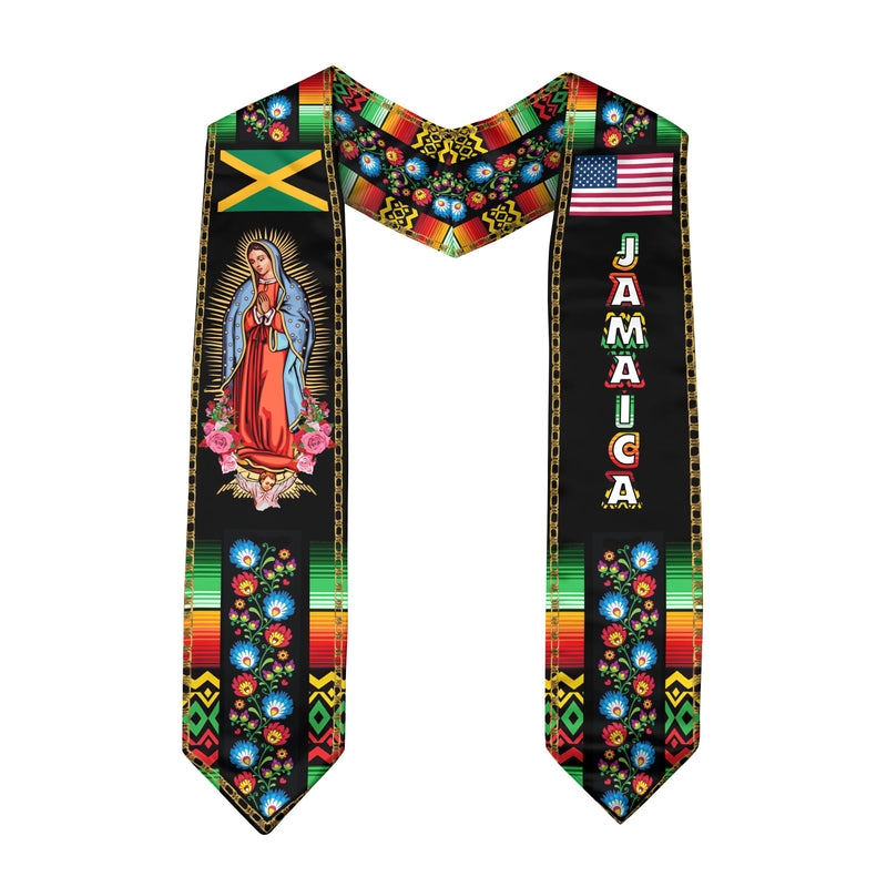 Jamaica Graduation Stole, Jamaican Flag Design, Graduation Sash 2026, Class of 2026