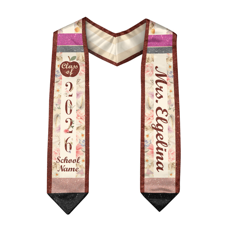 Customized Educator Graduation Stole, Professional Teaching Ceremony Sash 2026