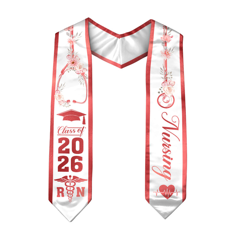 RN Nursing Graduation Sash 2026, Graduation Stole for Professional Nurse Ceremony