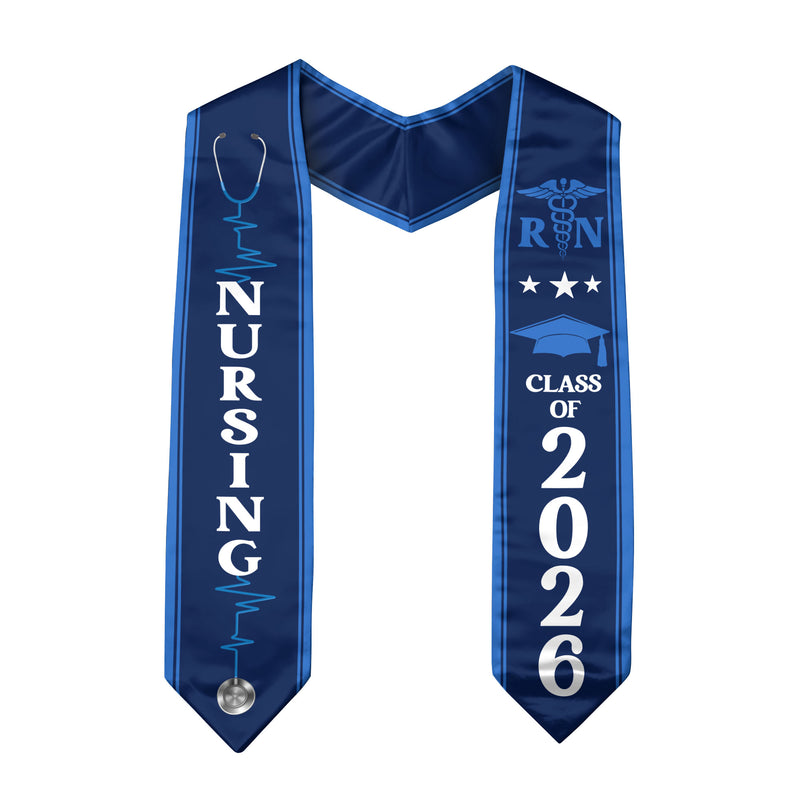 RN Nursing Graduation Sash 2026, Professional Graduation Stole for Nurses