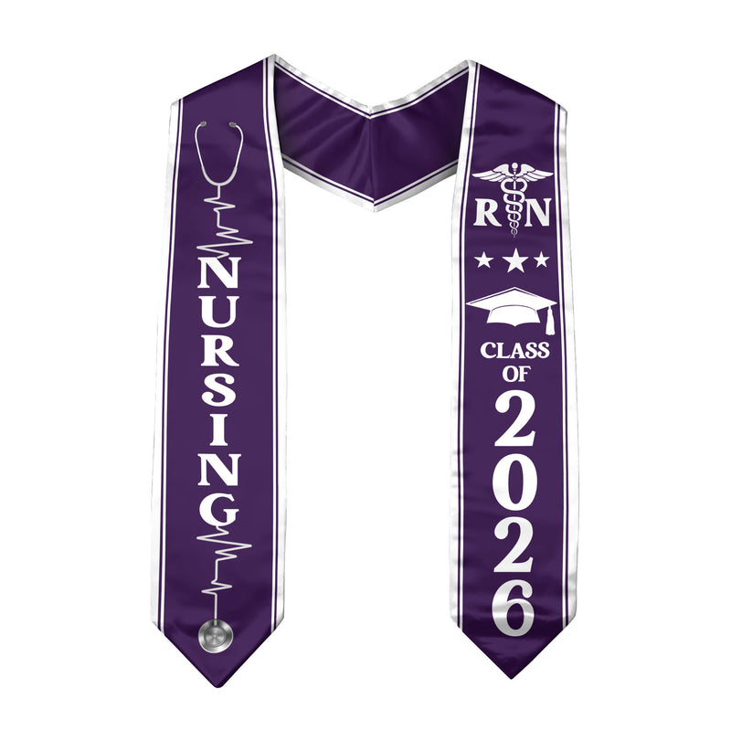 BSN Nursing Graduation Stole 2026, RN Graduation Sash for Professional Nurse Ceremony
