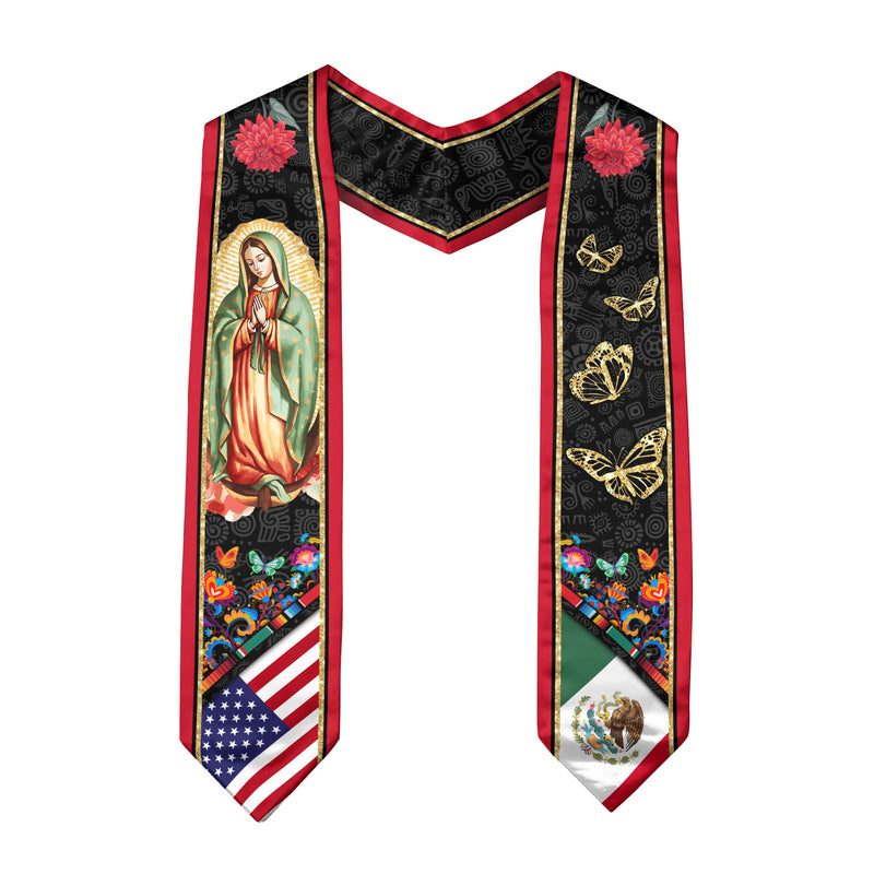 Mexico Graduation Stole 2026, Mexican Graduation Sash, Mexican Flag Graduation Stole
