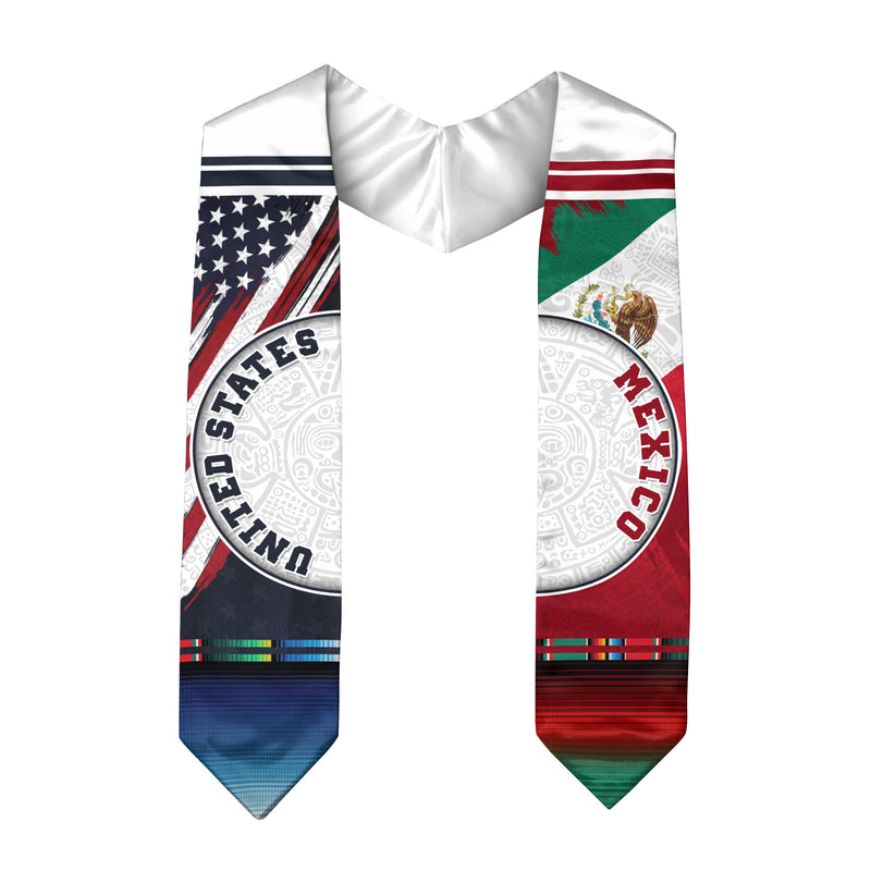 Mexican Stole for Graduation 2026, Mexico Graduation Stole, Mexican Grad Sash