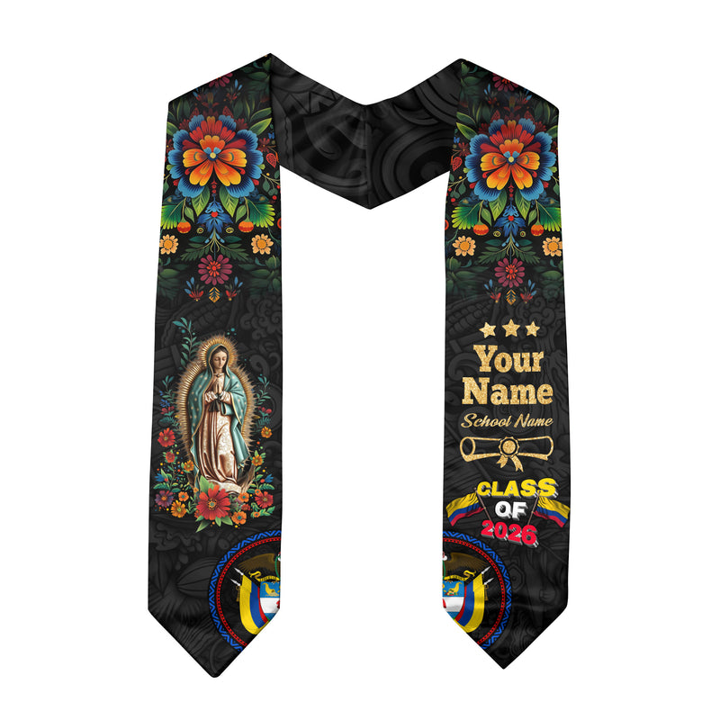 Colombian Graduation Stole 2026, Colombian Flag Stole, Colombia Graduation Sash
