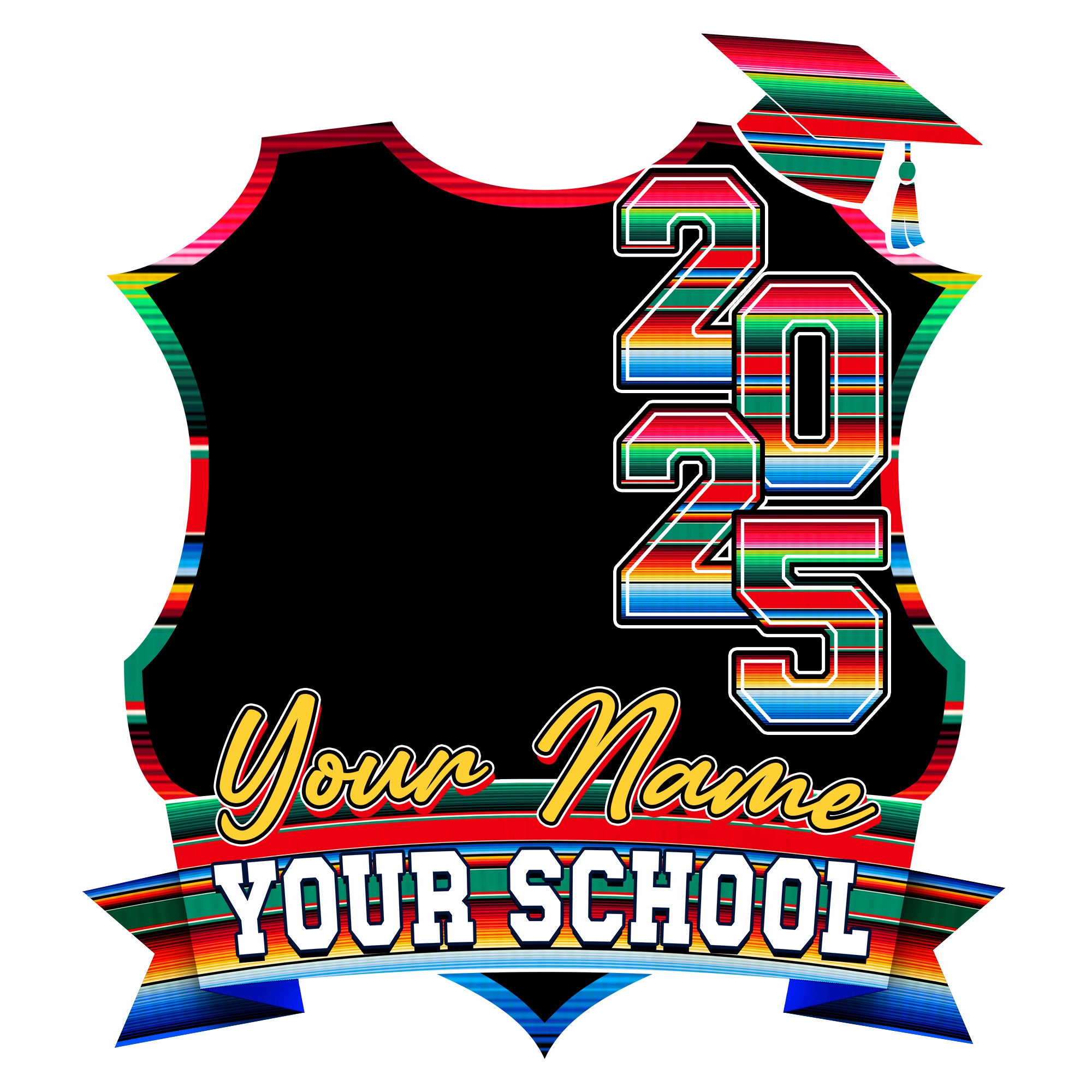 Custom Graduation Face Fan 2026 With Photo Glitter Floral Pattern Big Head On Stick Custom