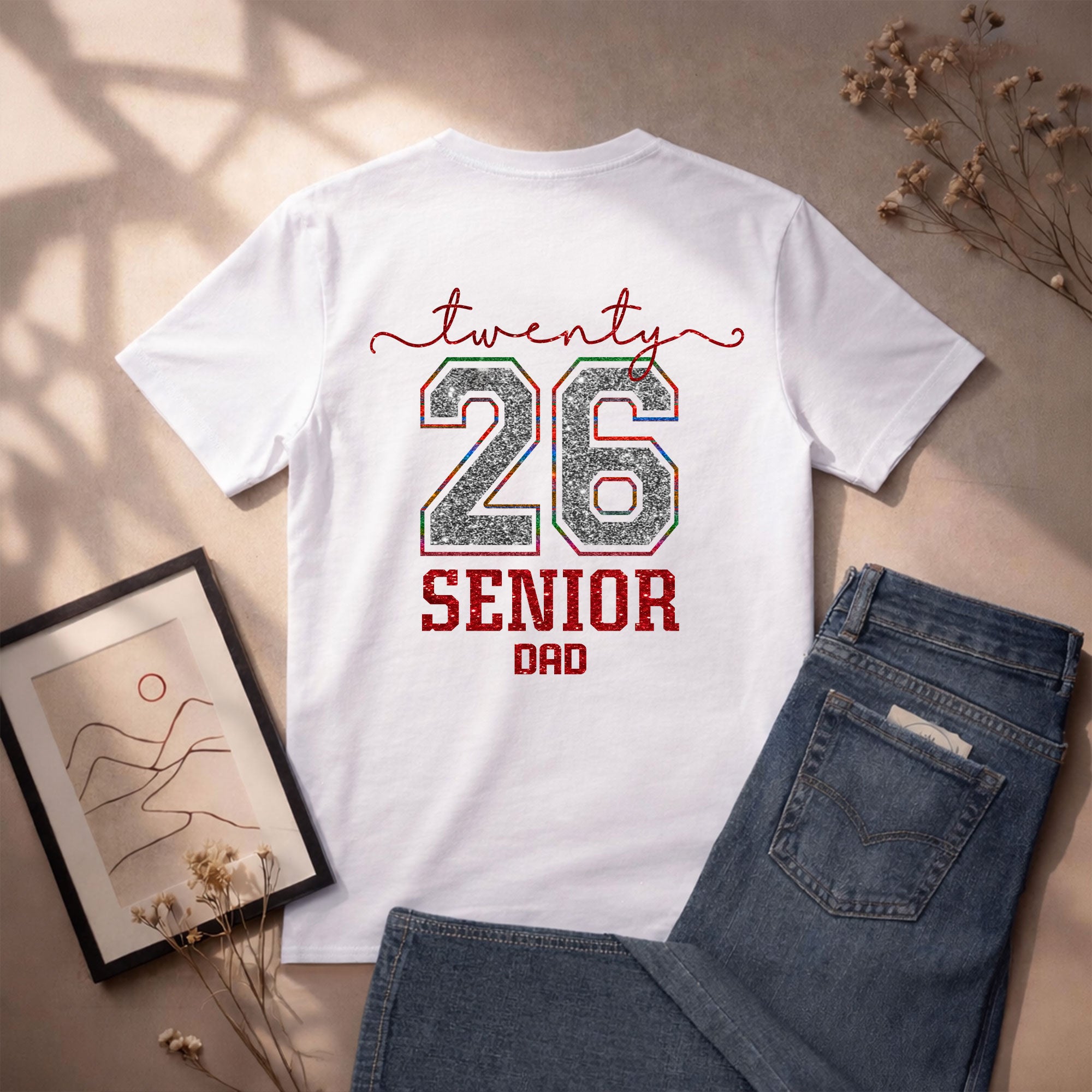 Senior Family Class of 2026 Black T-Shirt - Mexico Flag Heart Graduation Gift Tee (Copy) (Copy) (Copy)