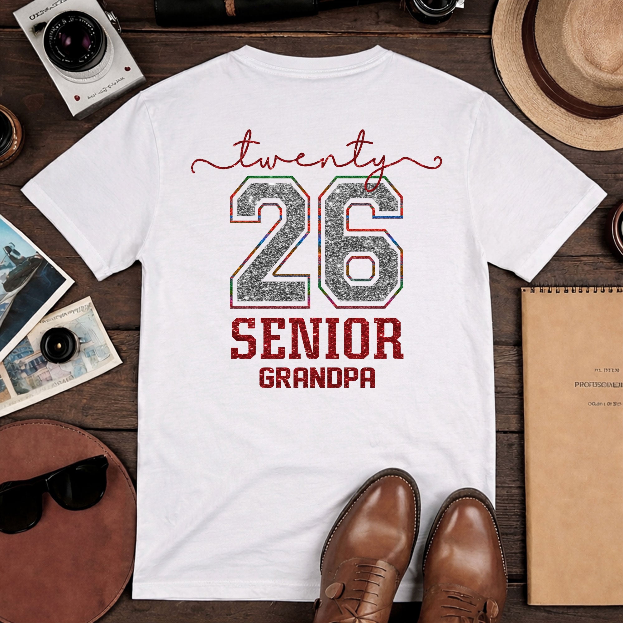 Senior Family Class of 2026 Black T-Shirt - Mexico Flag Heart Graduation Gift Tee (Copy) (Copy) (Copy)