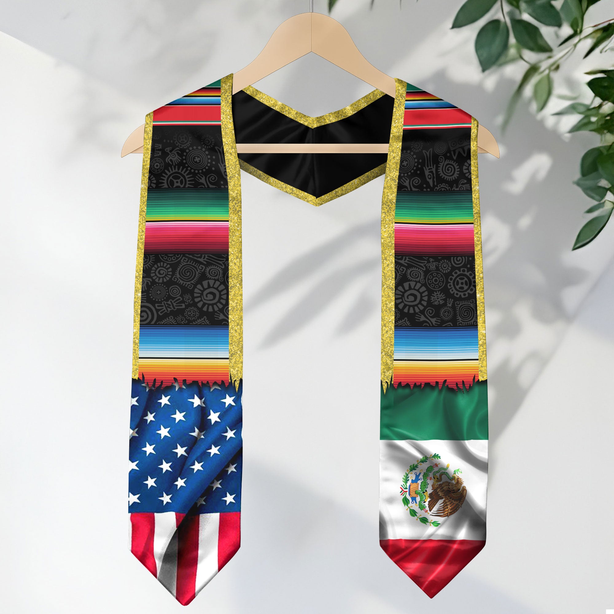 Mexican Grad Sash 2026, Mexican Stole, Mexico Graduation Stole, Mexican Am Flag Sash