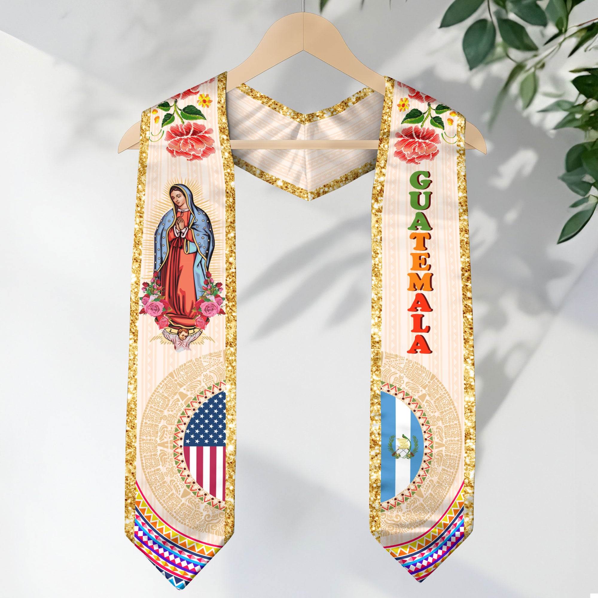 Guatemala Graduation Stole 2026, Guatemalan Flag Graduation Sash, Grad Stole