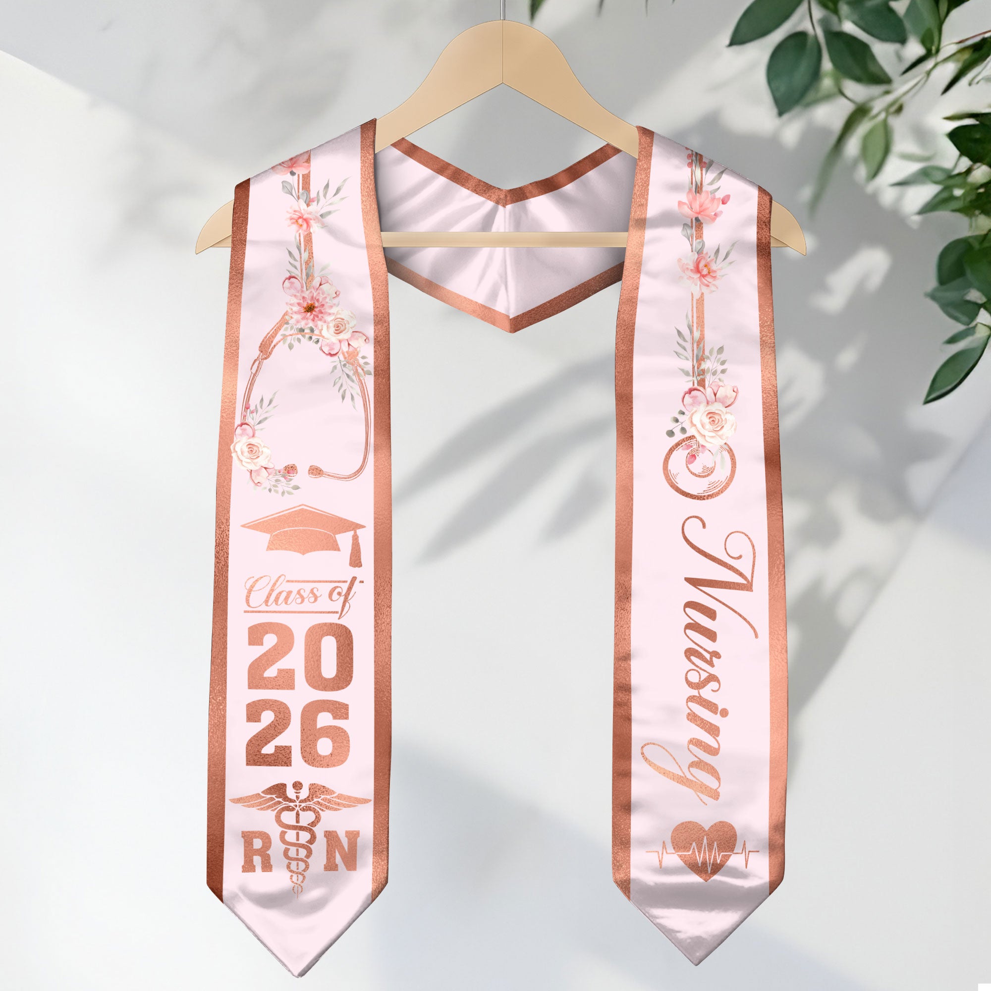 RN Graduation Stole 2026, Nursing School Graduation Sash for BSN Nurse Class