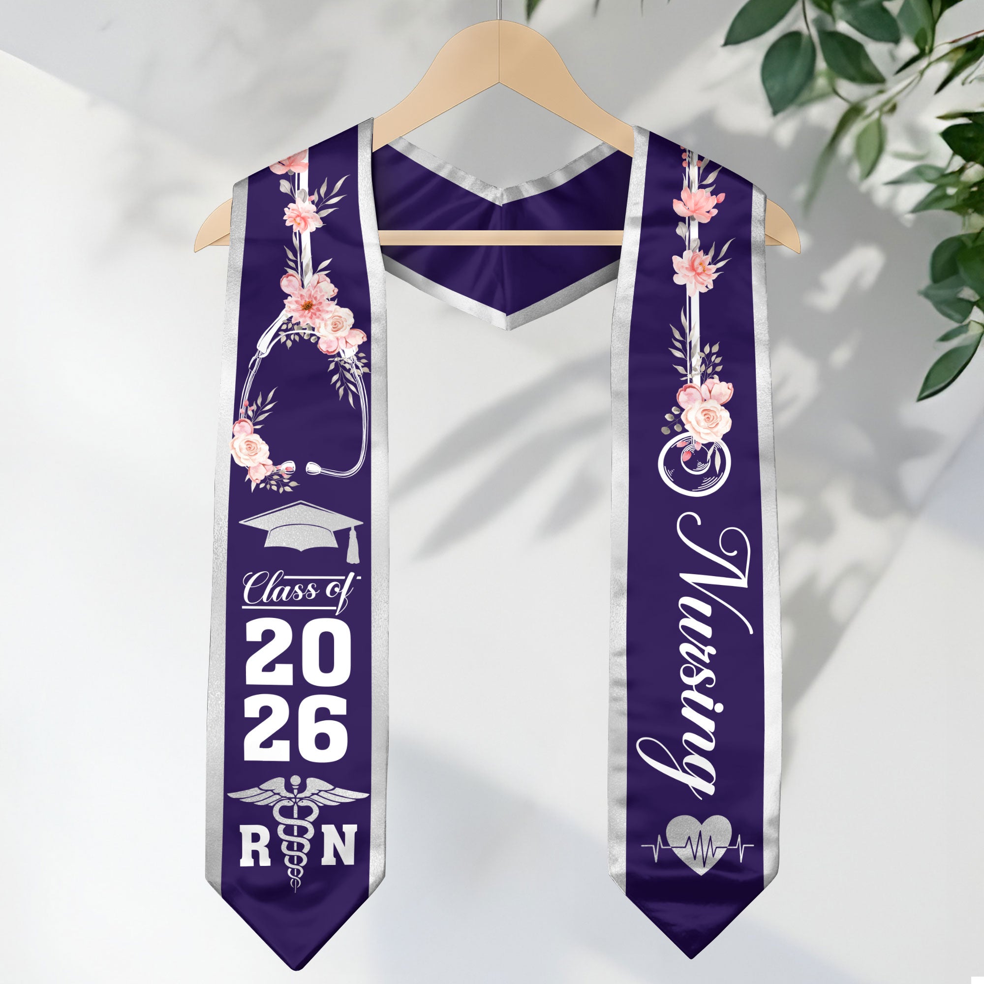 Nursing Graduation Stole 2026, RN Graduation Sash for Professional Nurse Program