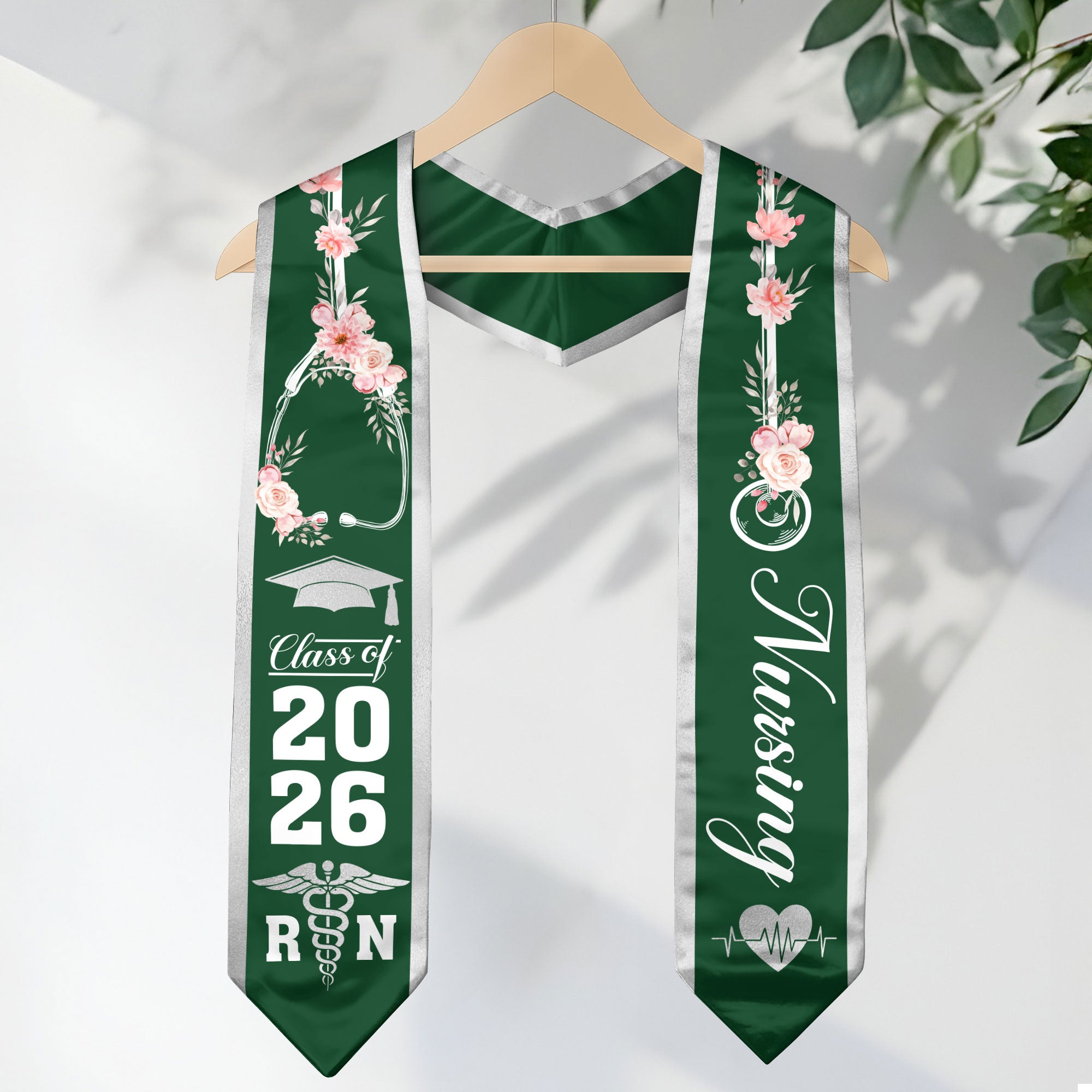 Nurse Graduation Sash 2026, RN Nursing Stole for BSN Graduation Ceremony