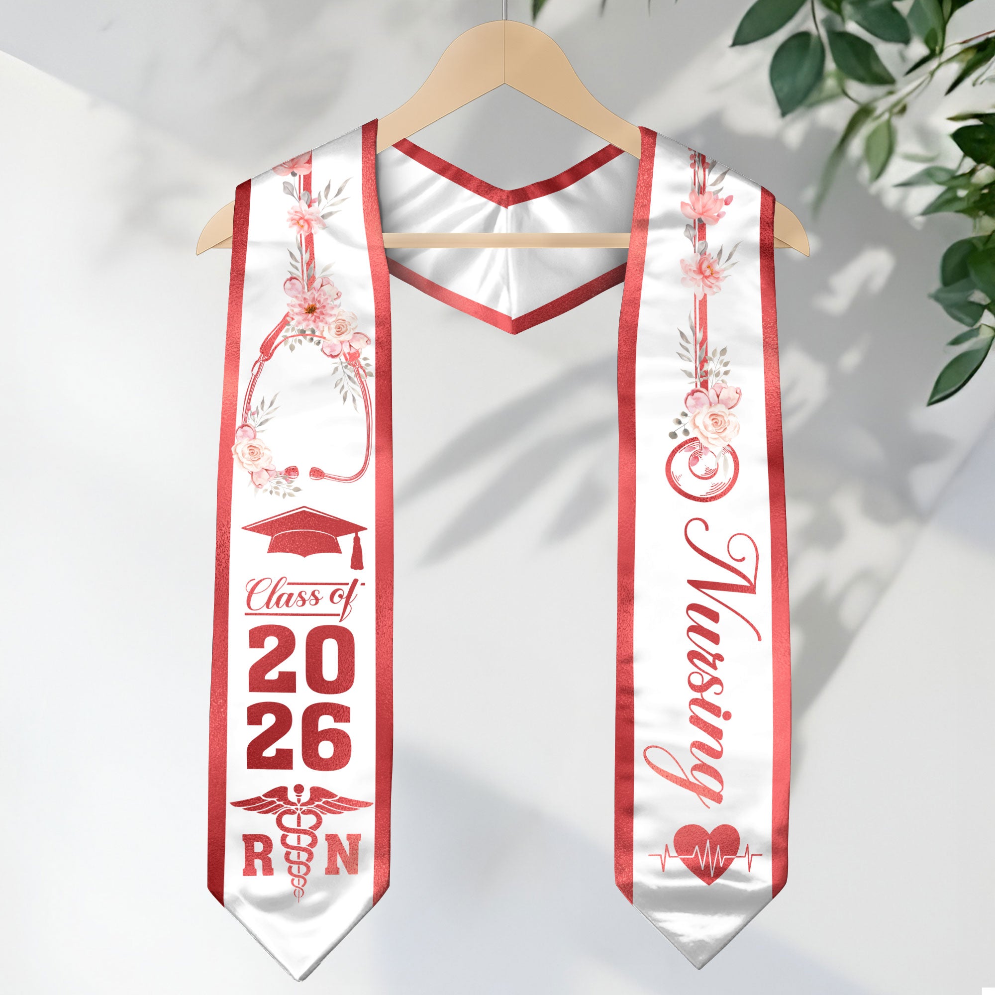 RN Nursing Graduation Sash 2026, Graduation Stole for Professional Nurse Ceremony