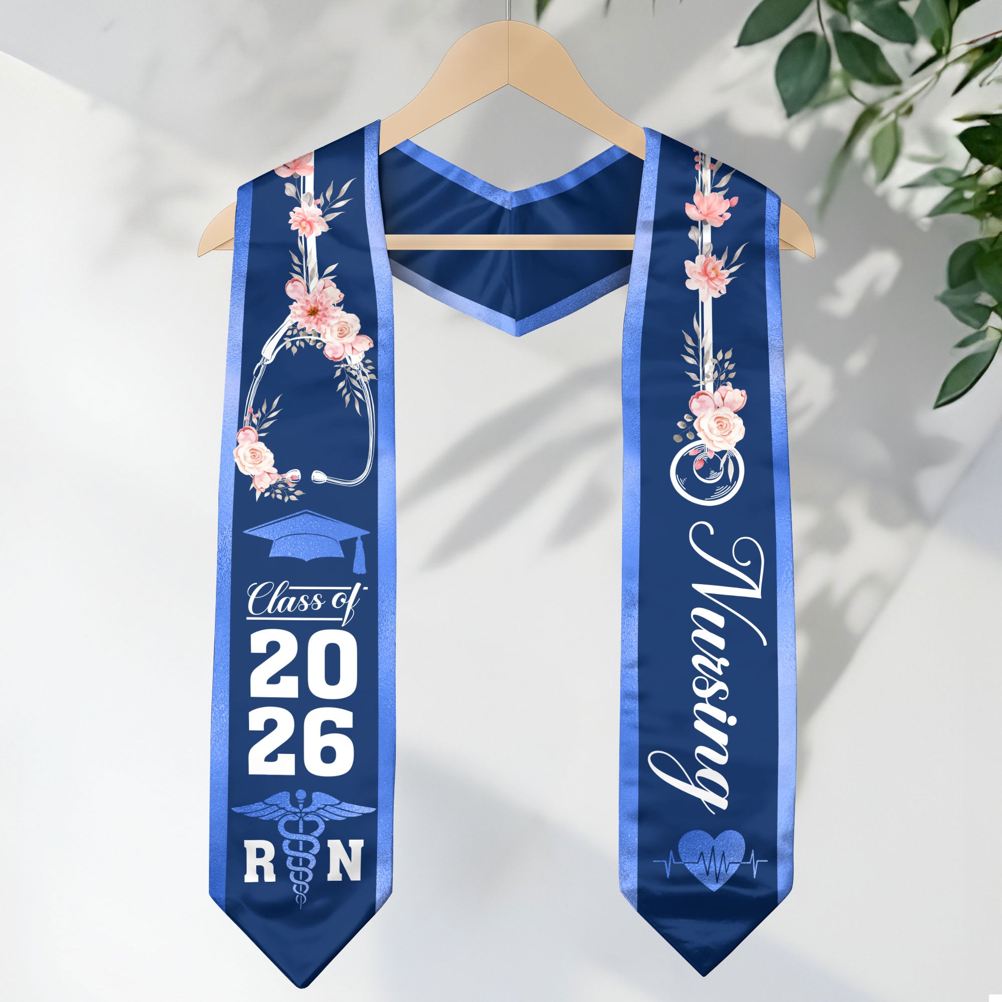 BSN Nursing Graduation Stole 2026, RN Graduation Sash for Nursing School Graduates