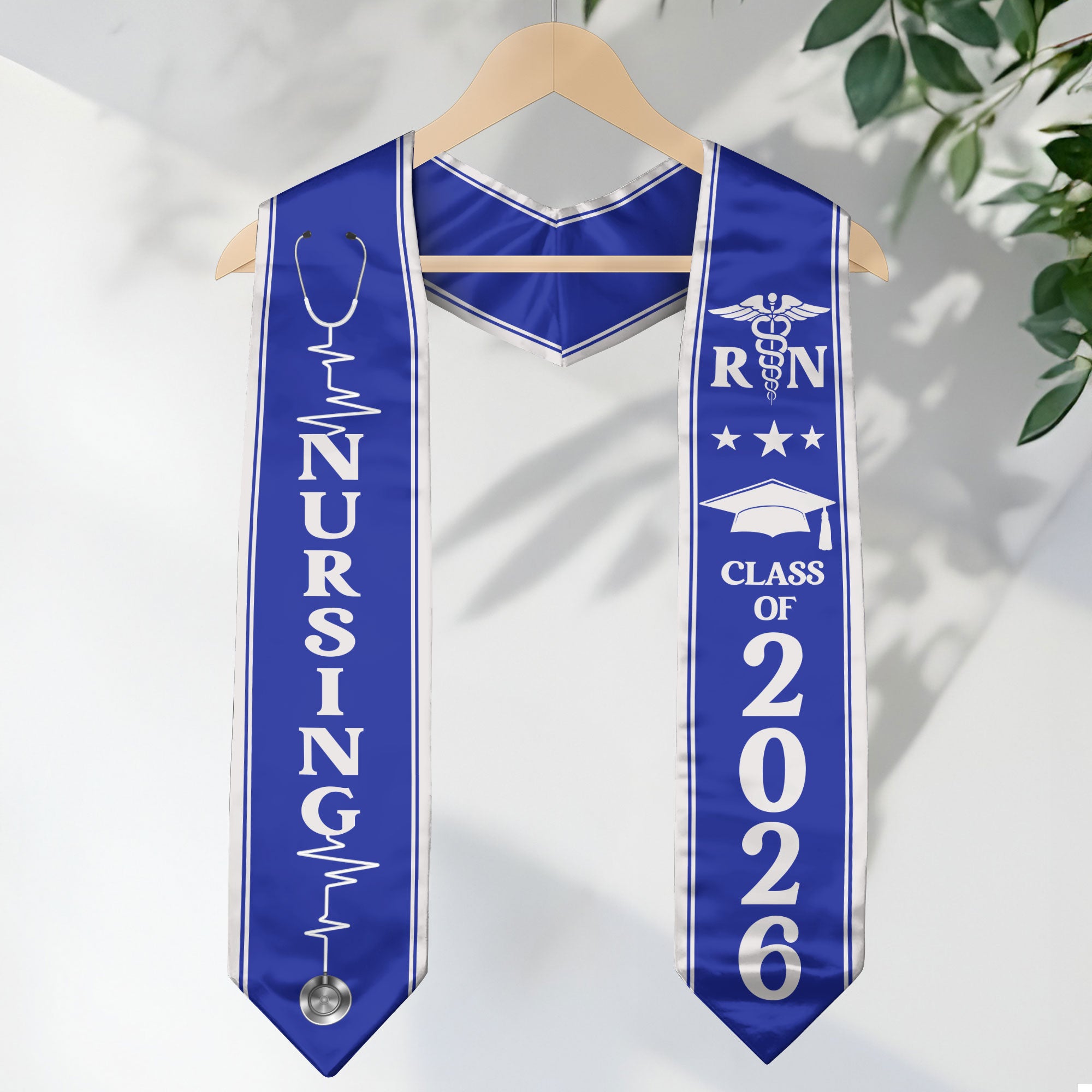 Nursing Graduation Sash 2026, RN Graduation Stole for BSN Academic Ceremony