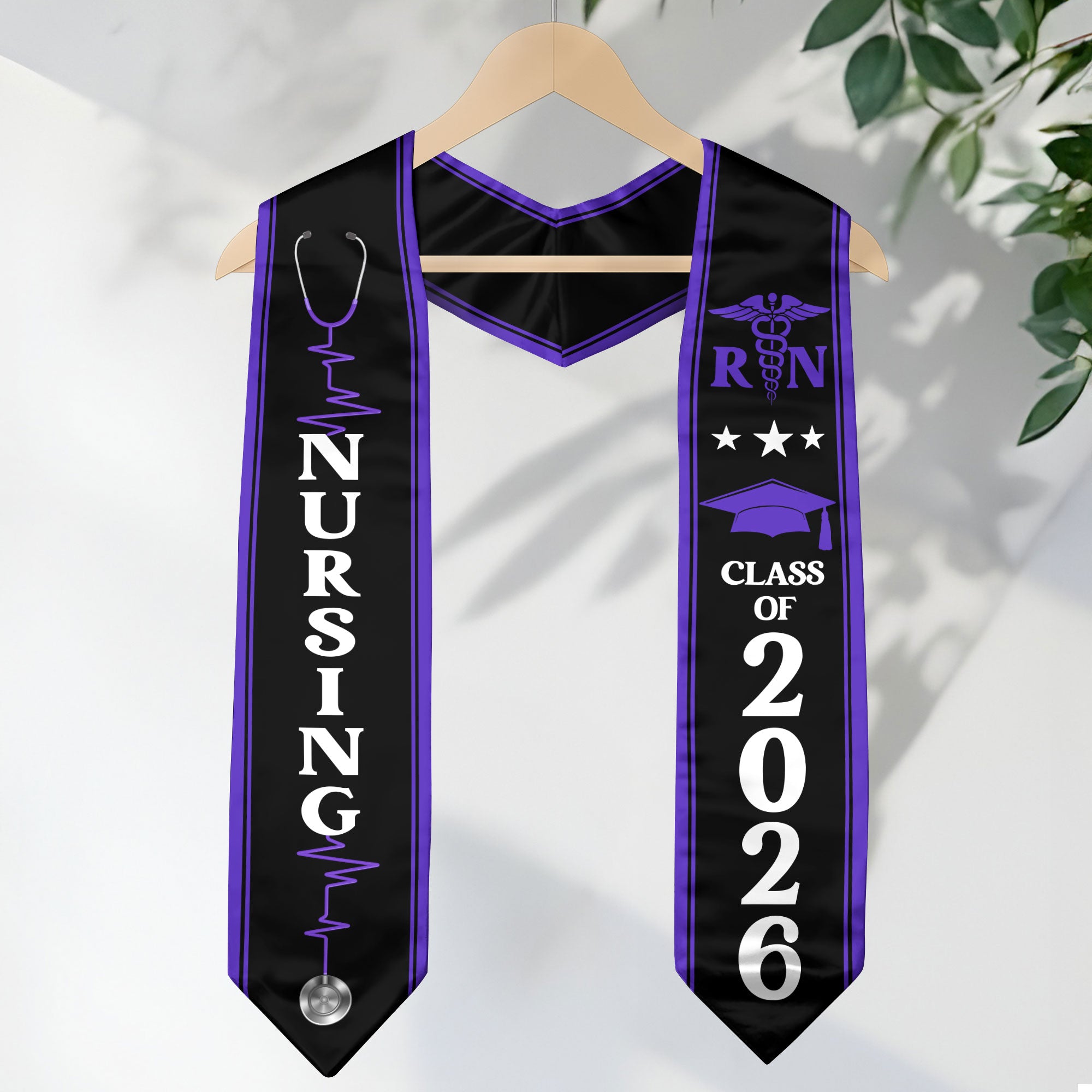 RN Graduation Sash 2026, Nursing Graduation Stole for Professional Nurses