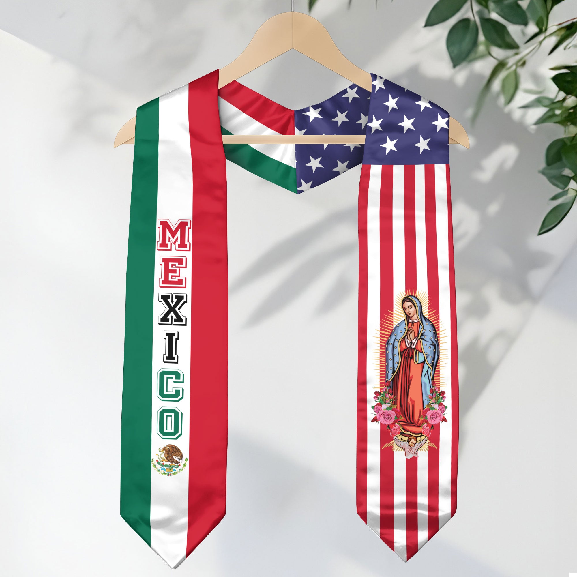 2026 Mexico Flag Graduation Sash, Mexican Stole for Graduation, Traditional Class Stole