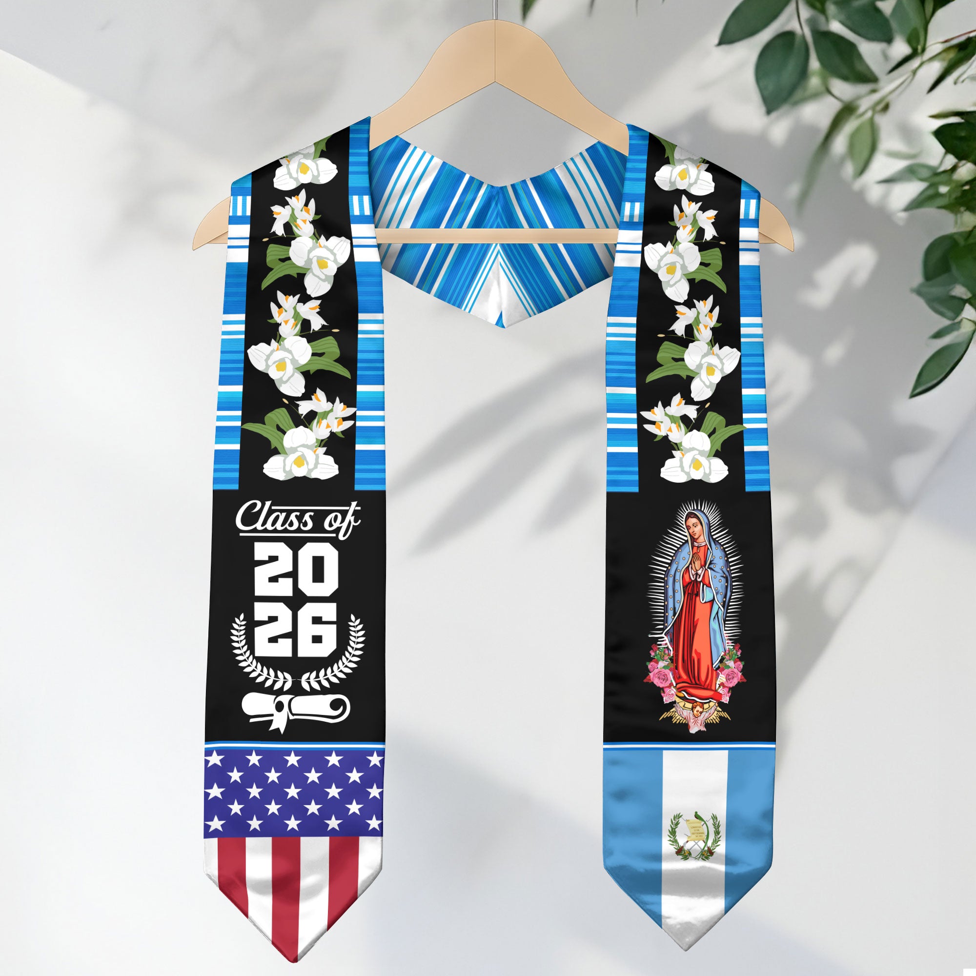 Guatemala Graduation Stole 2026, Guatemalan Flag Sash, Grad Stole for Graduates