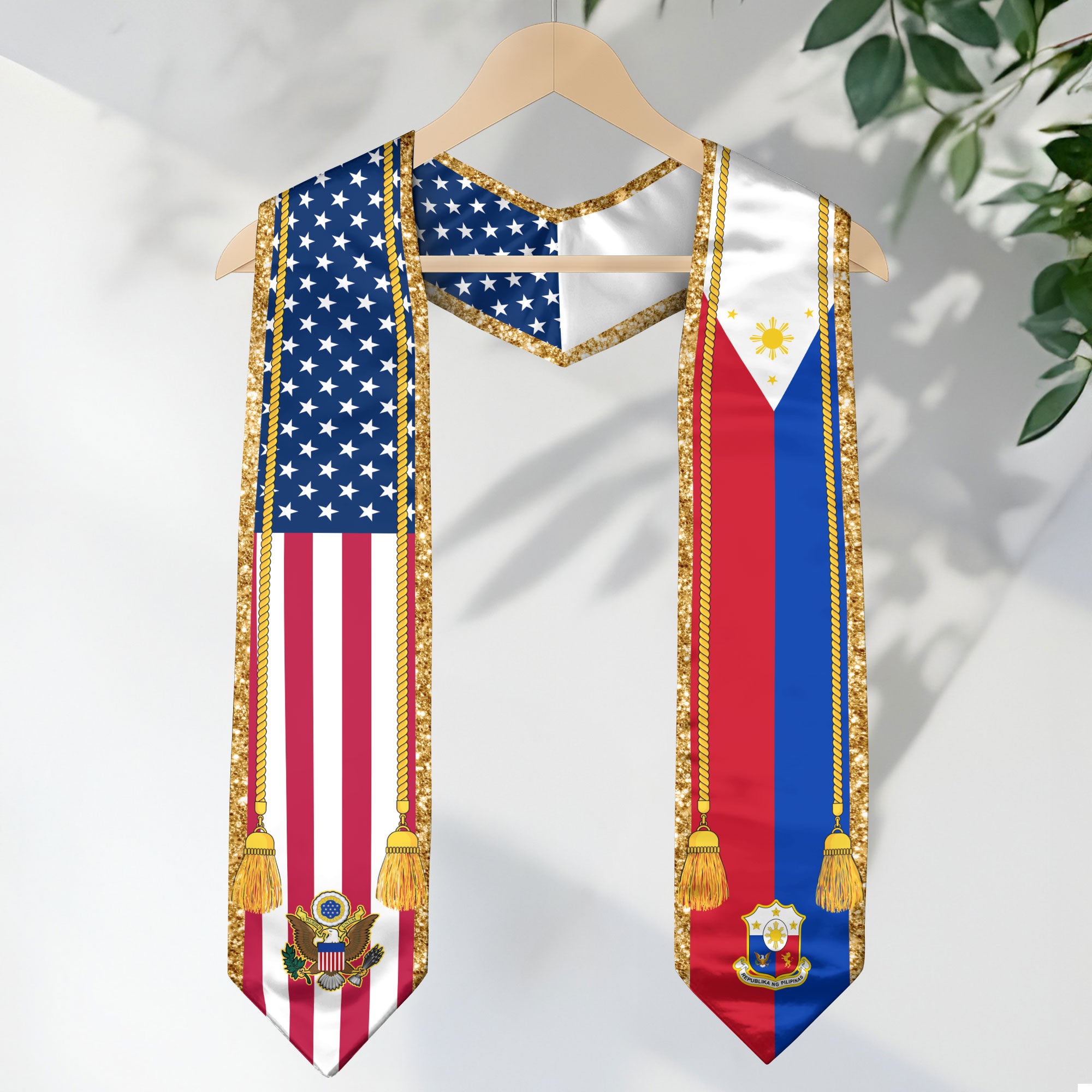 Philippines Graduation Stole 2026, Filipino Flag Graduation Sash, Class of 2026 Stole