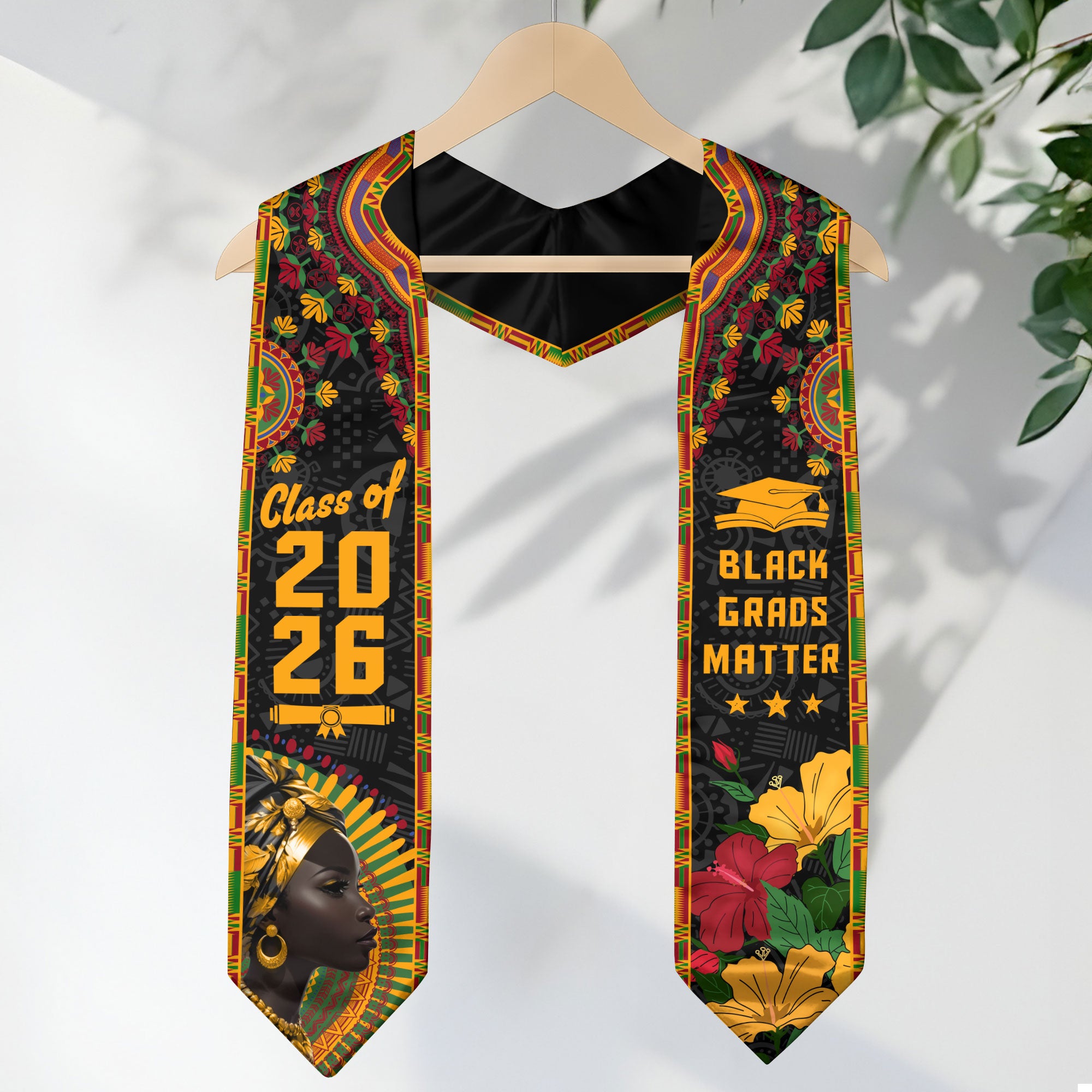 Africa Graduation Stole 2026, African Flag Graduation Sash, Classic Ready-to-Wear for Grads