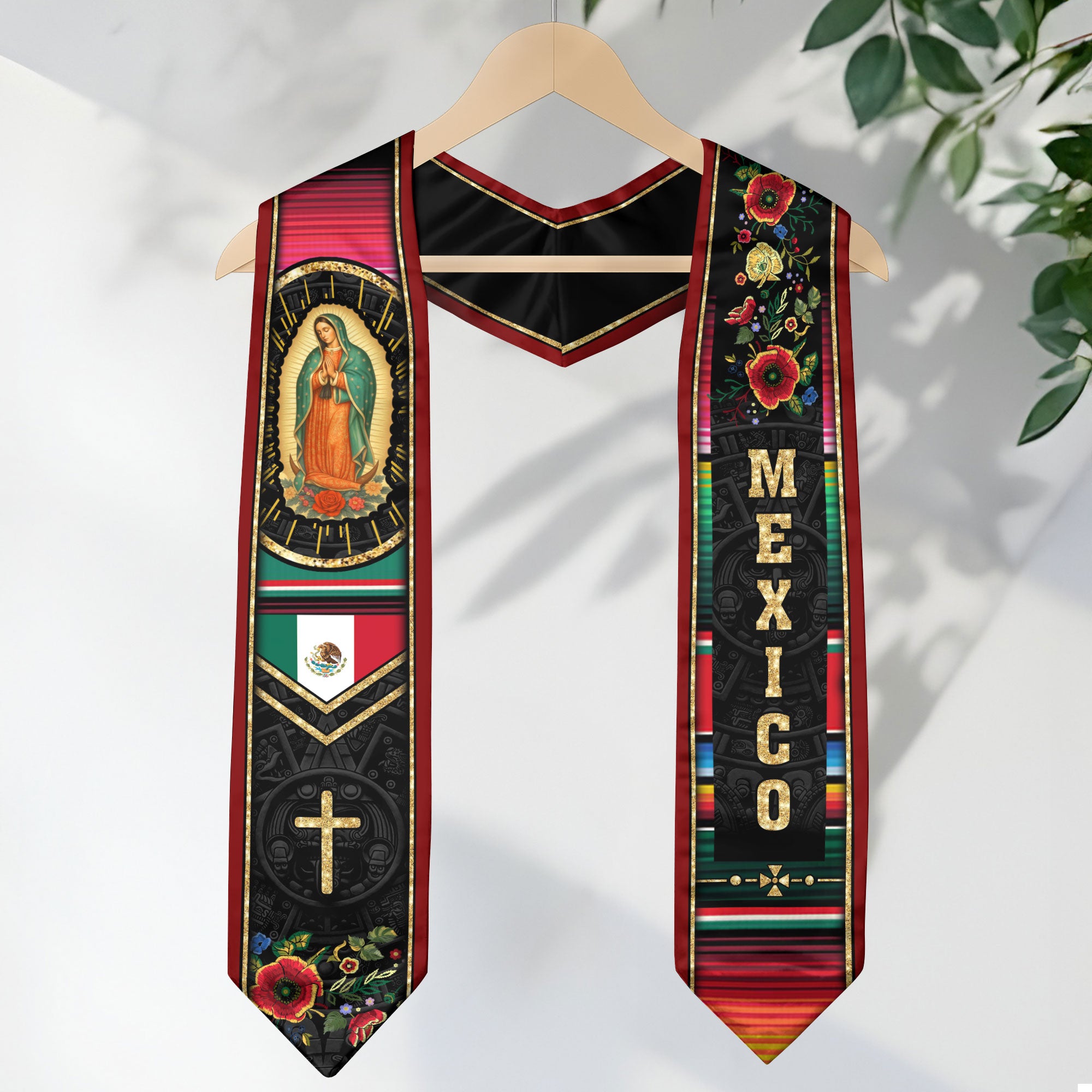 Mexico Graduation Stole 2026, Mexican Flag Graduation Sash, Mexican Stole for Graduation