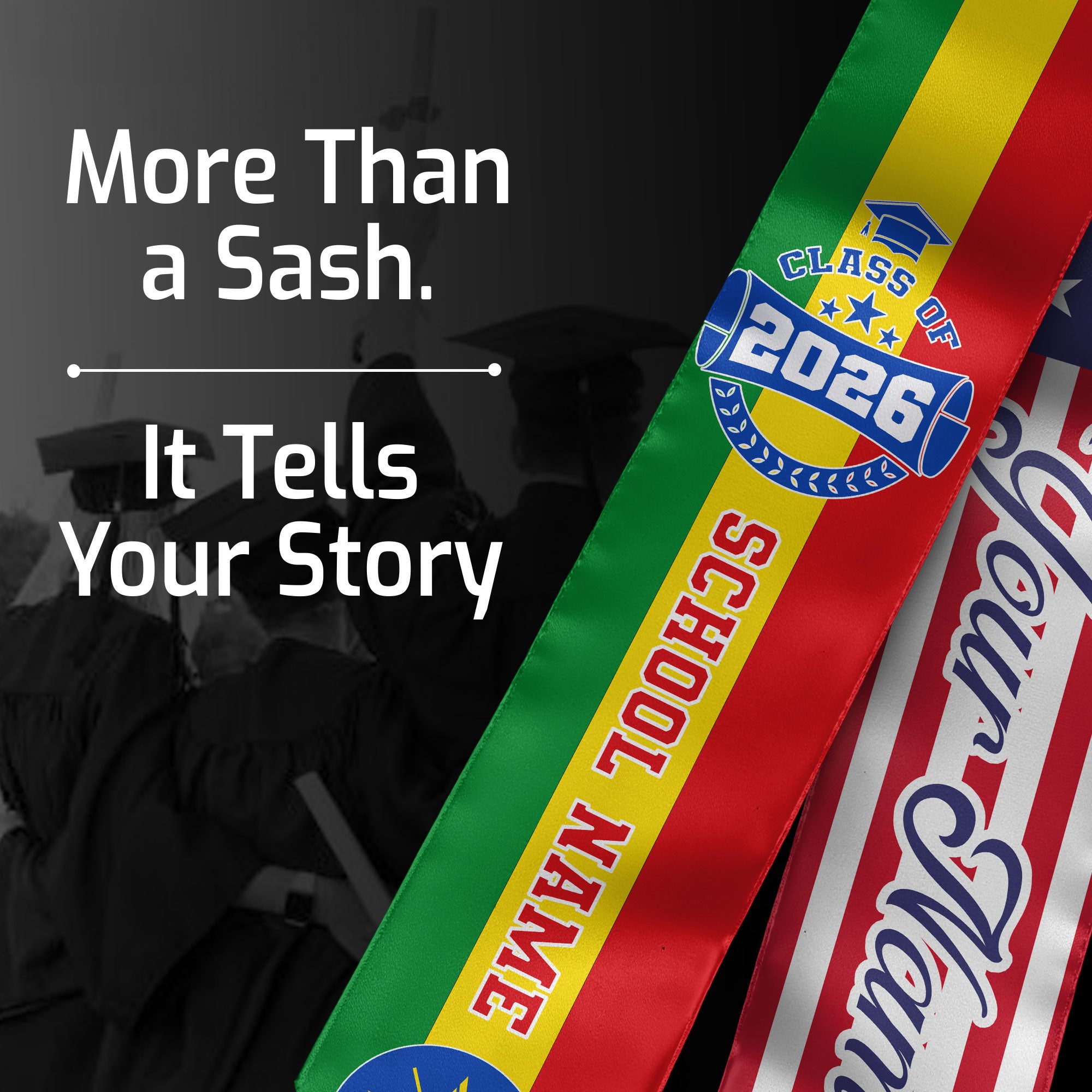 Ethiopian Graduation Stole 2026, Ethiopia Flag Sash, Custom Touch Graduation Stole 2026