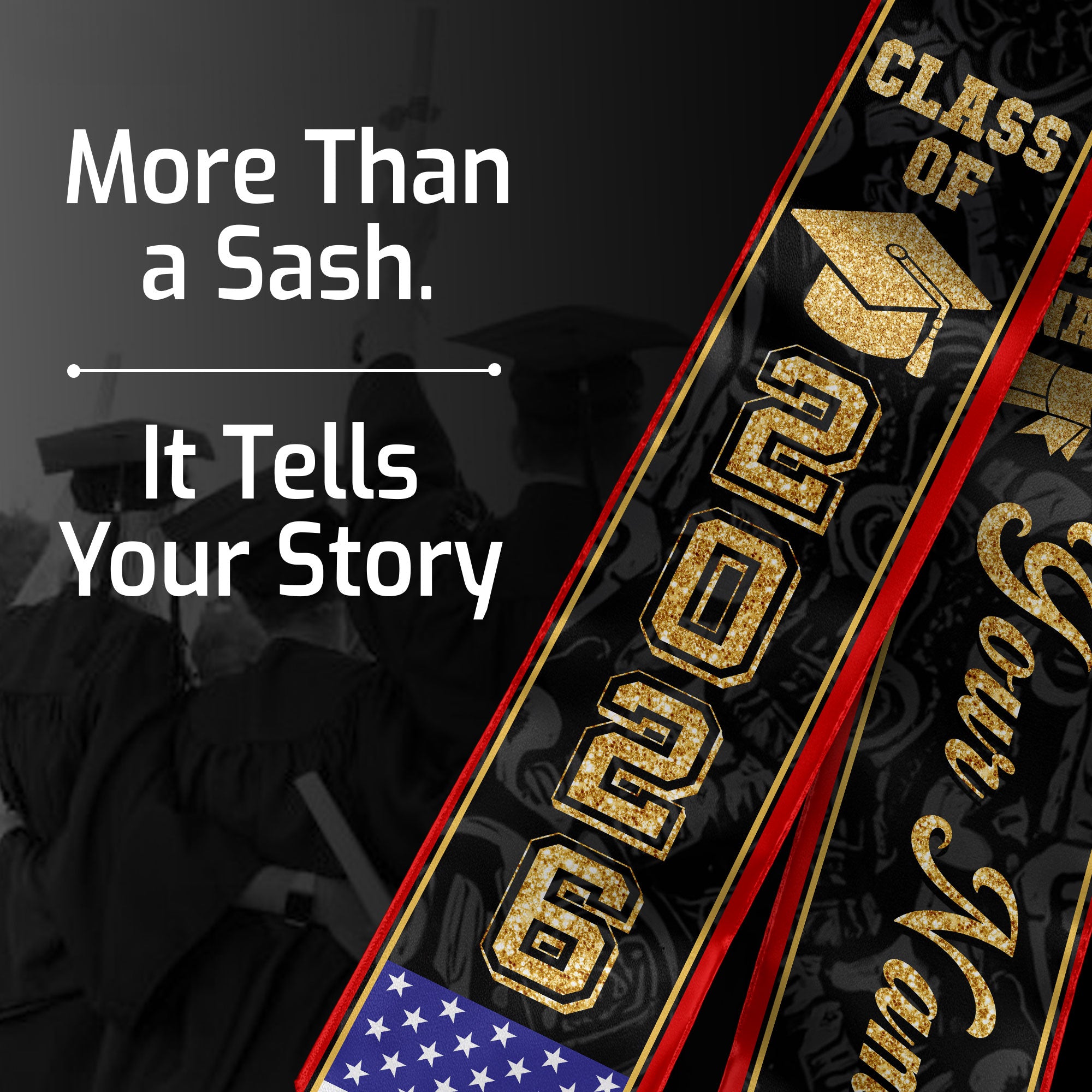 German Flag Graduation Stole 2026, Germany Stole Sash, Custom Accent for Graduates
