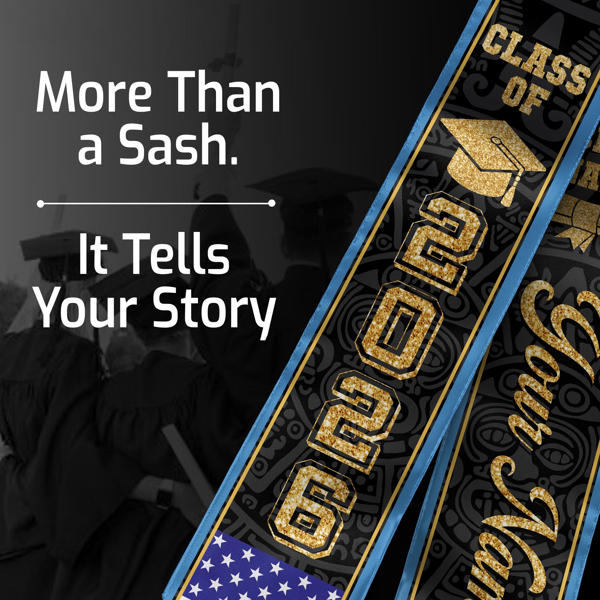 Guatemalan Flag Graduation Stole 2026, Guatemala Stole Sash, Custom Accent for Graduates