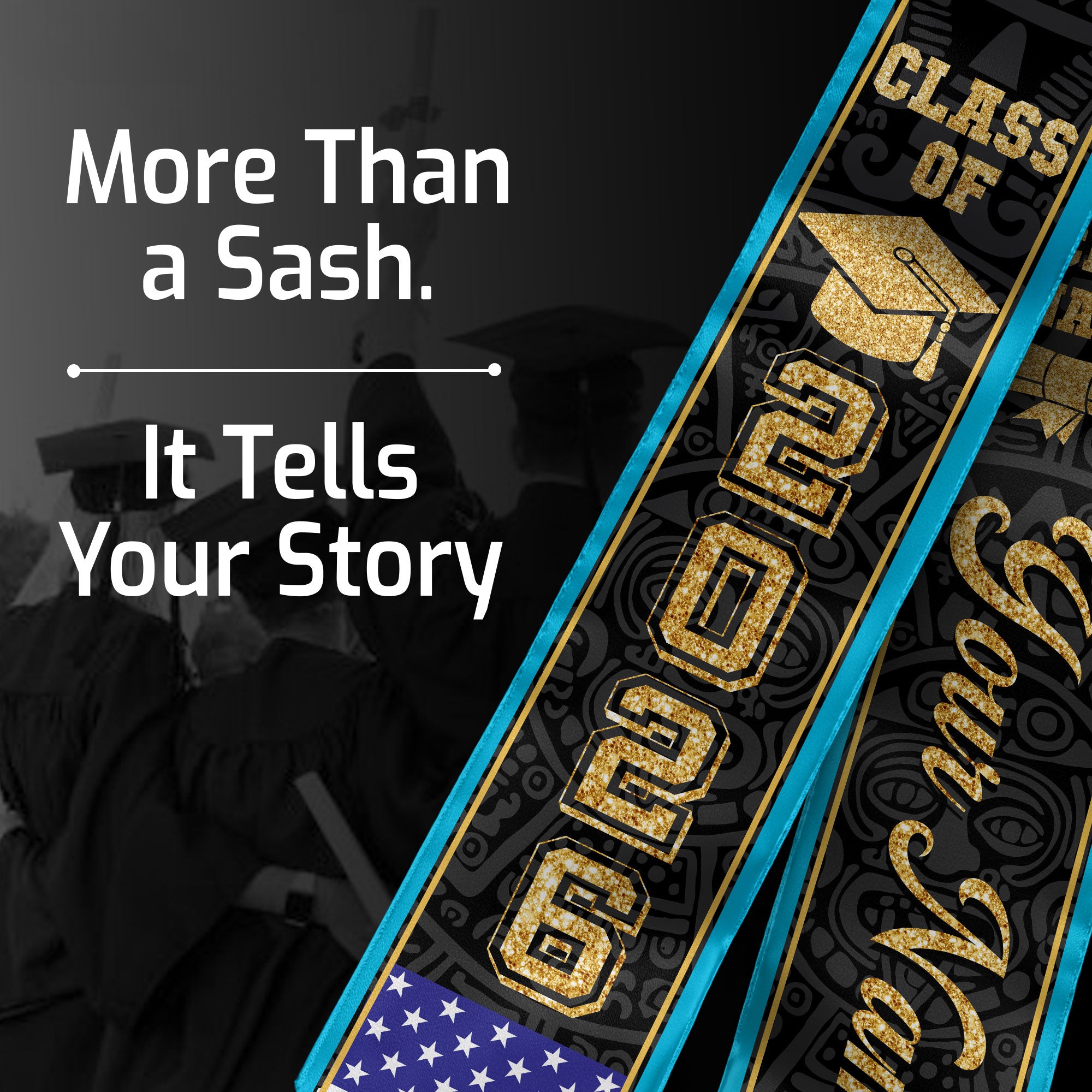 Honduras Graduation Stole 2026, Honduran Flag Stole Sash, Tailored Detail for 2026