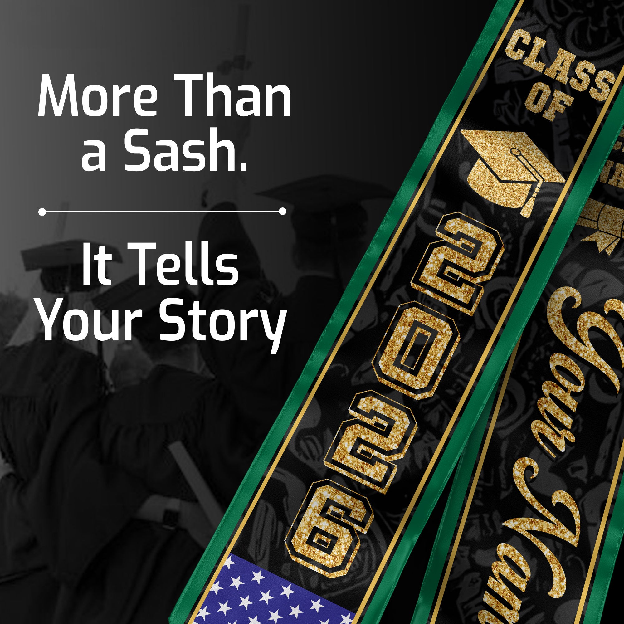 Jamaica Graduation Stole 2026, Jamaican Flag Stole Sash, Tailored Detail for 2026