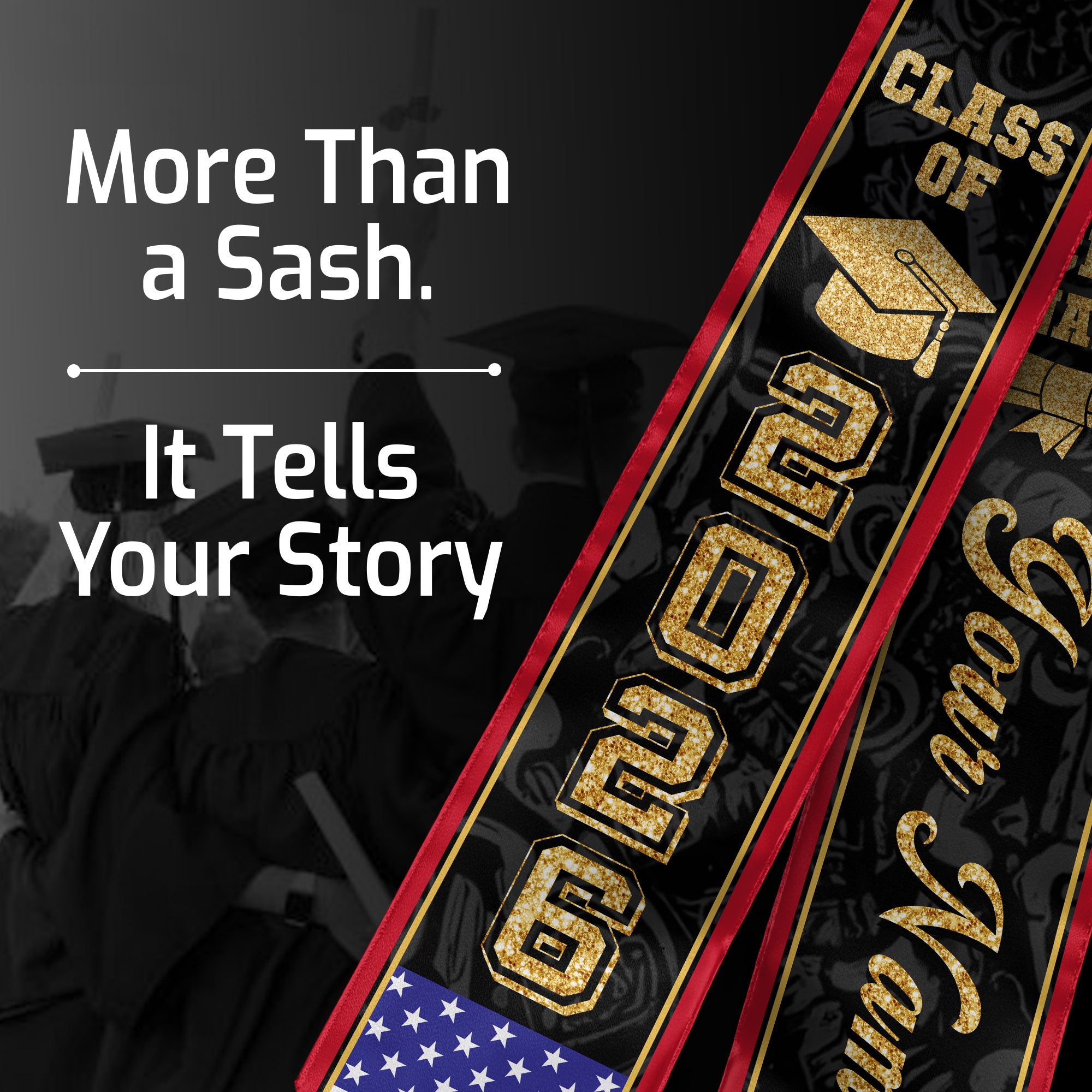 Peru Graduation Stole 2026, Peruvian Flag Stole Sash, Tailored Detail for 2026