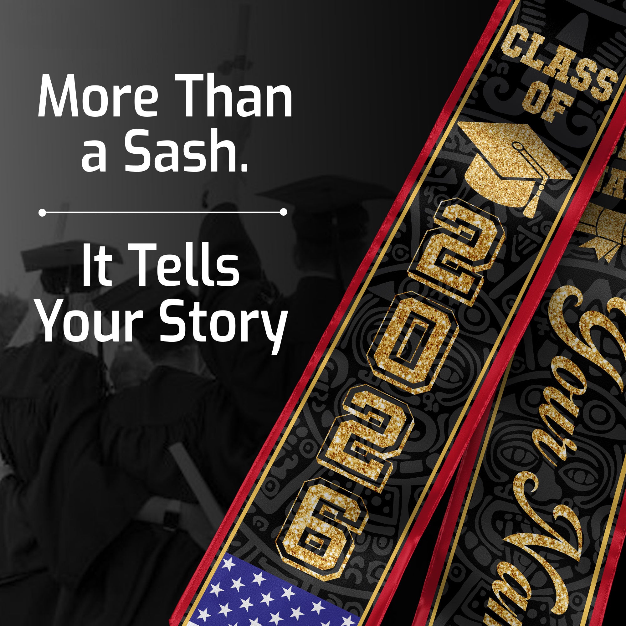Dominican Republic Flag Graduation Stole 2026, Dominican Republic Stole Sash, Personalized Finish for Grads