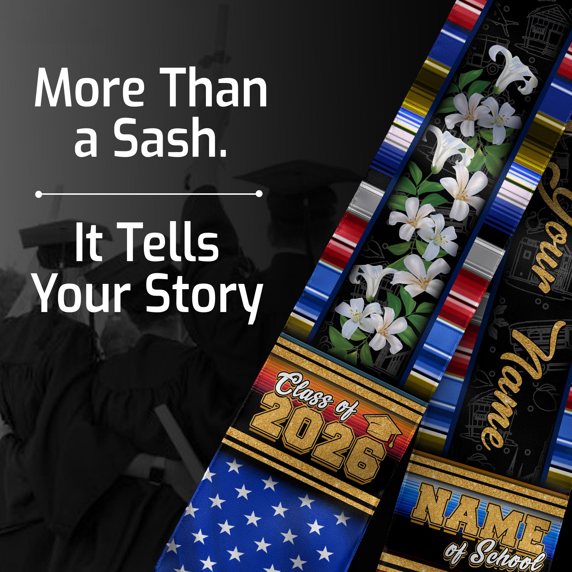 Philippines Graduation Stole 2026, Filipino Flag Sash, Graduation Stole with Custom Accent