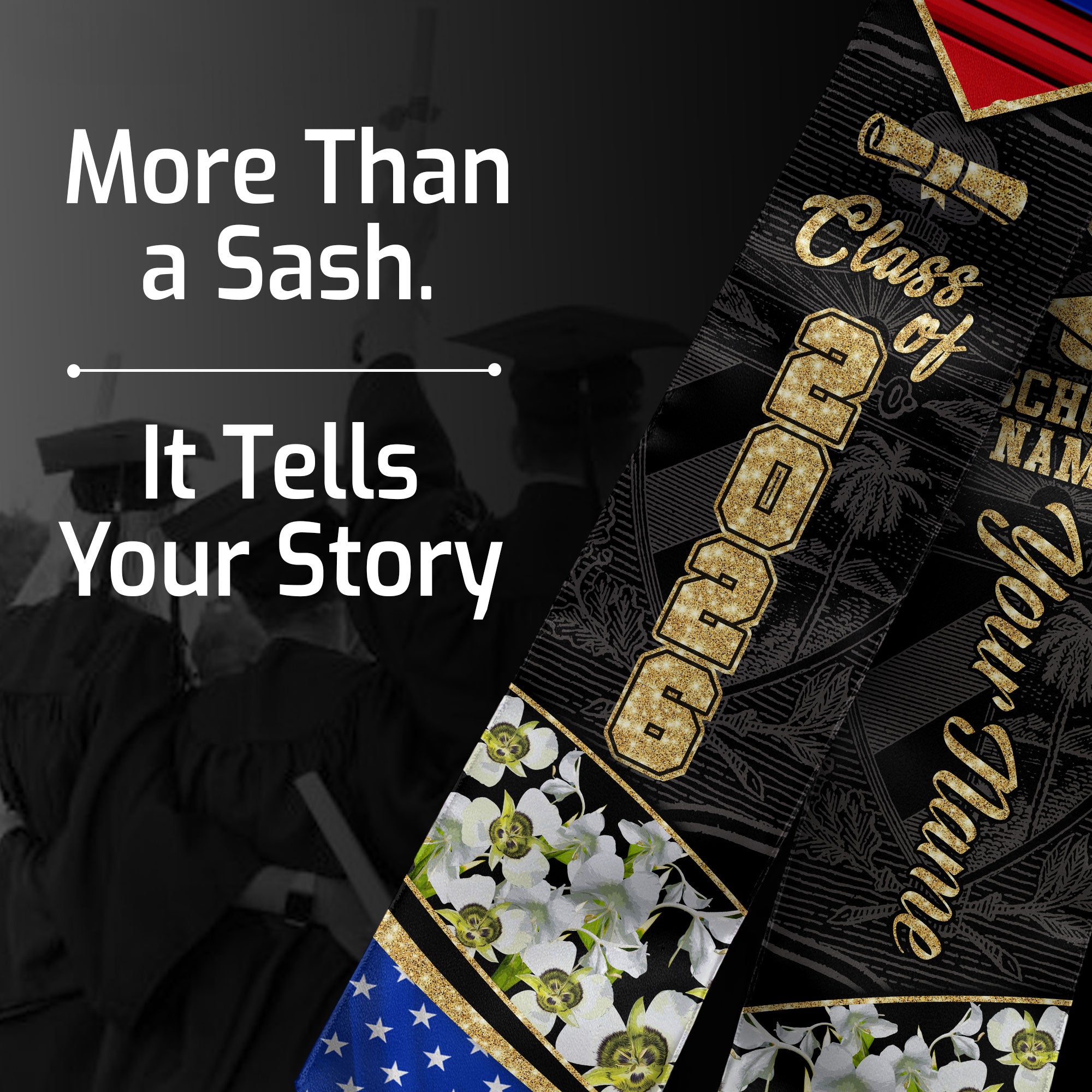 Cuban Graduation Sash 2026, Cuba Graduation Stole, Stole with Personalized Finish for Grads