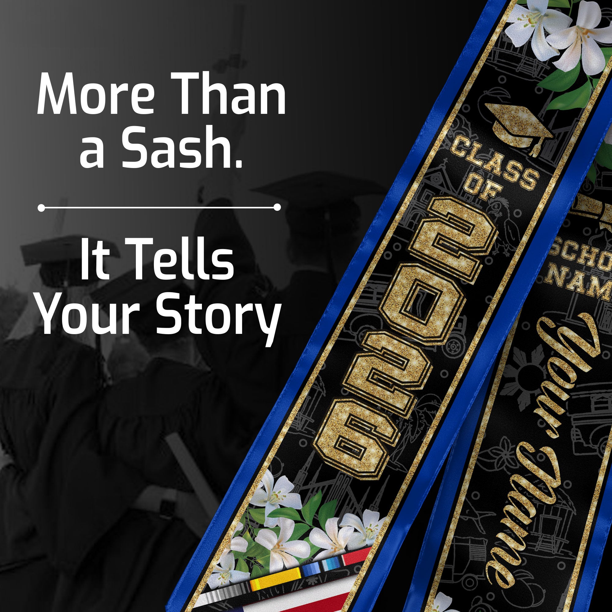 Philippines Graduation Stole 2026, Philippines Flag Sash, Custom Accent for Class of 2026