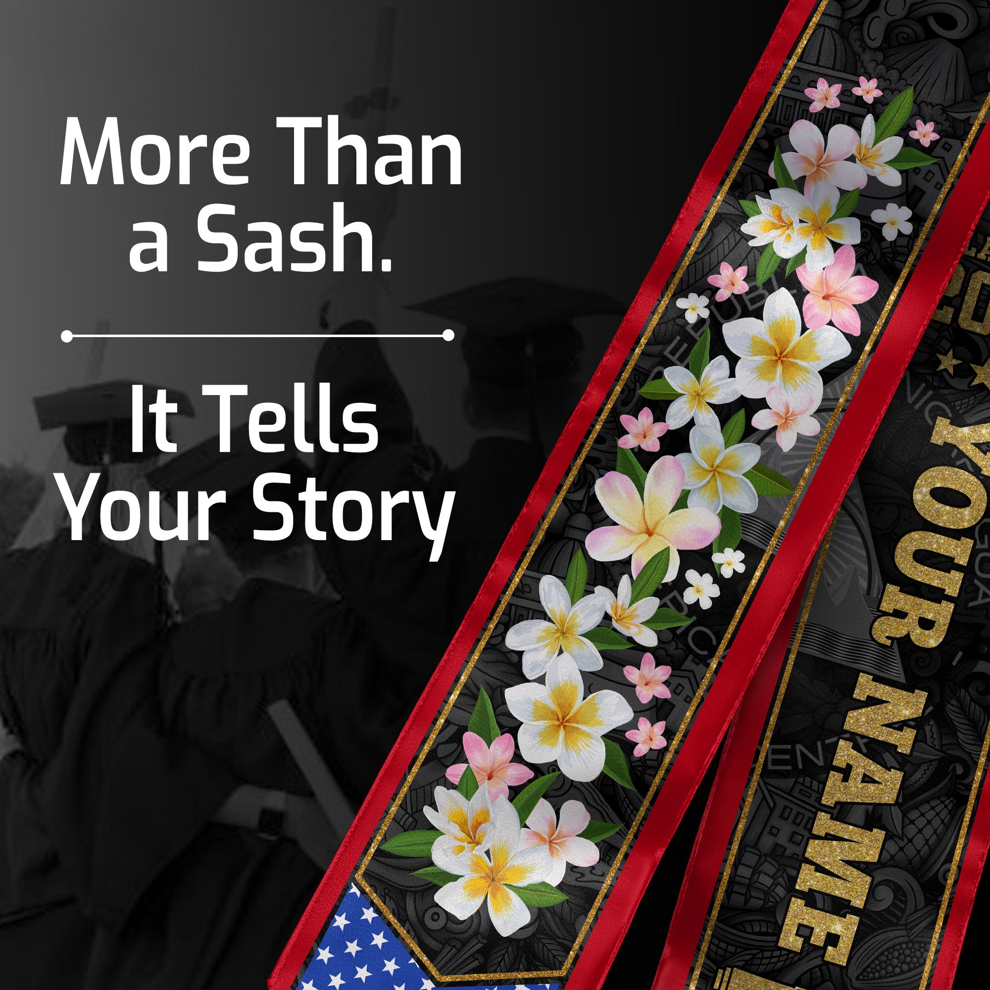 Nicaragua Graduation Stole 2026, Nicaraguan Flag Sash, Graduation Stole with Custom Accent