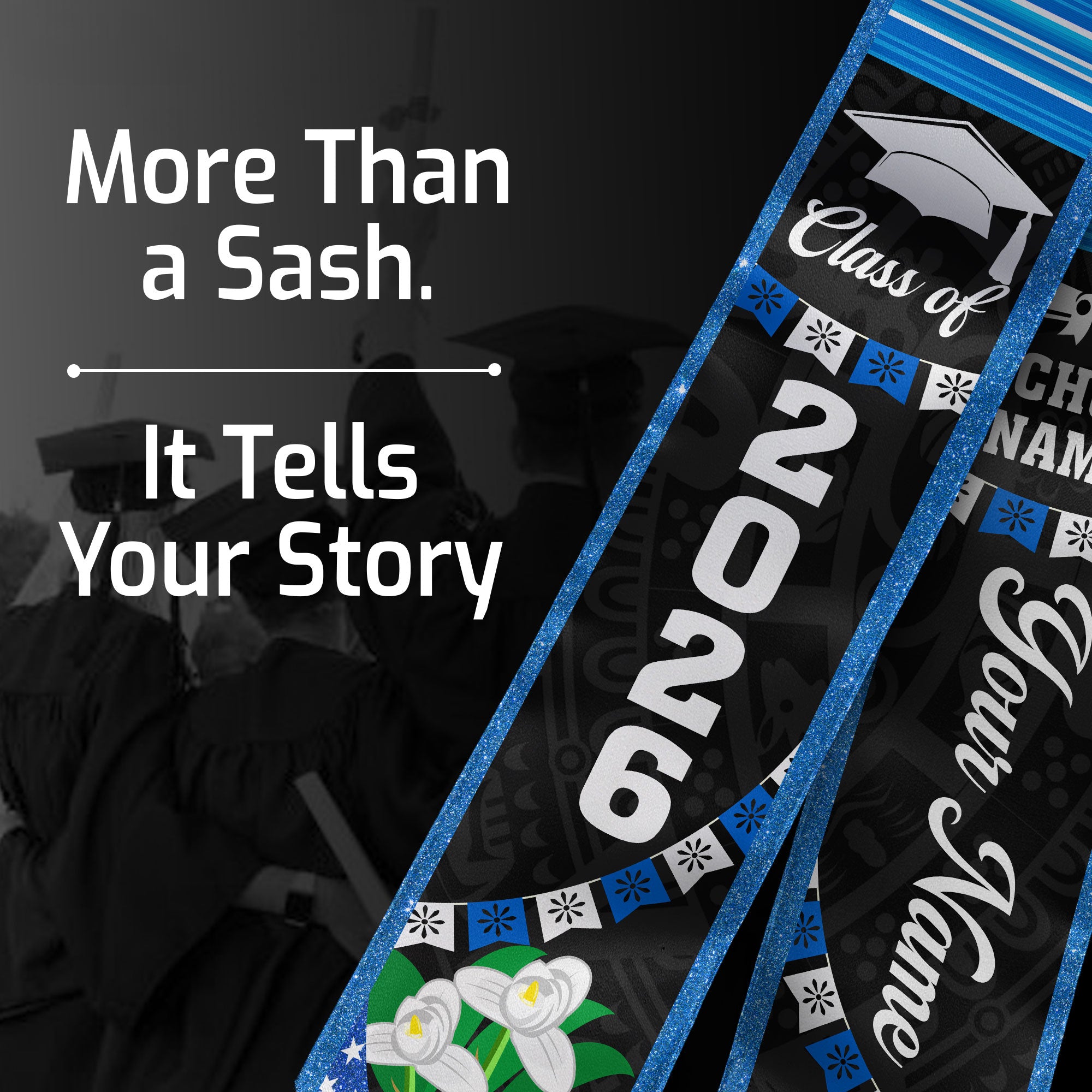 Customized Guatemala Graduation Sash, Guatemala Flag Graduation Stole, Personalized Graduation Stole 2026