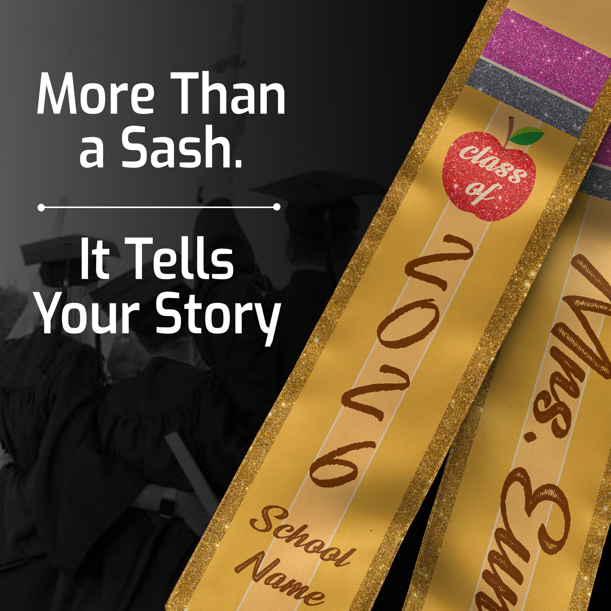 Customized Teacher Graduation Stole, Education Ceremony Sash for Teachers, Class of 2026