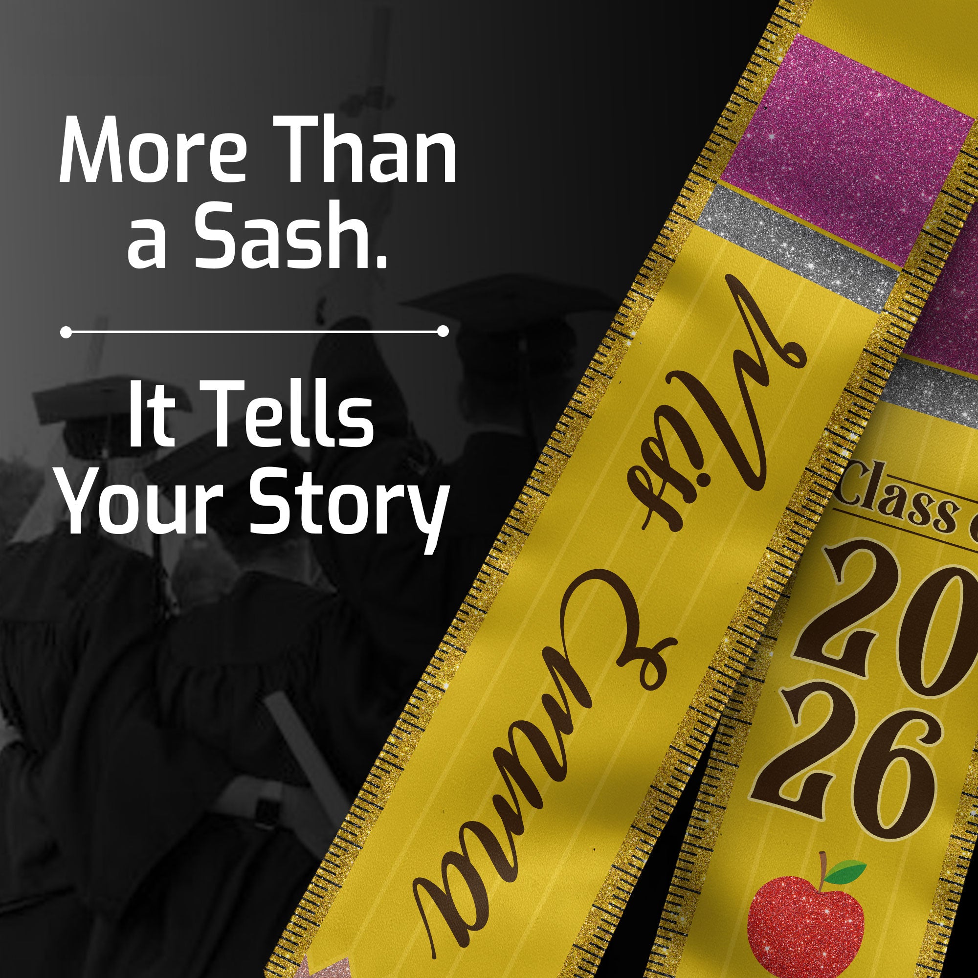 Customized Graduation Stole for Teachers, Educator Ceremony Sash Celebrating Class of 2026