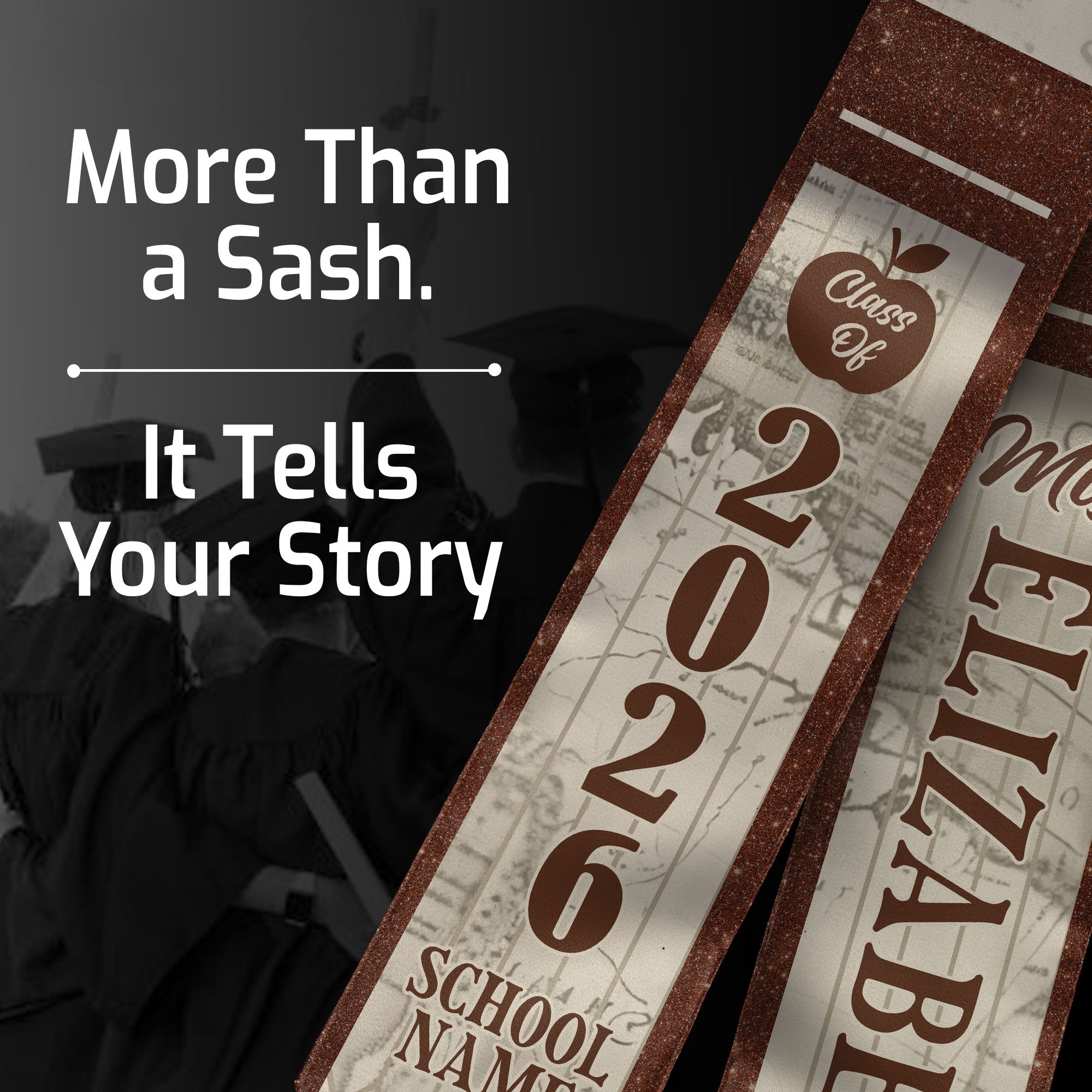 Customized Graduation Stole for Educators, Teacher Ceremony Sash for the Class of 2026