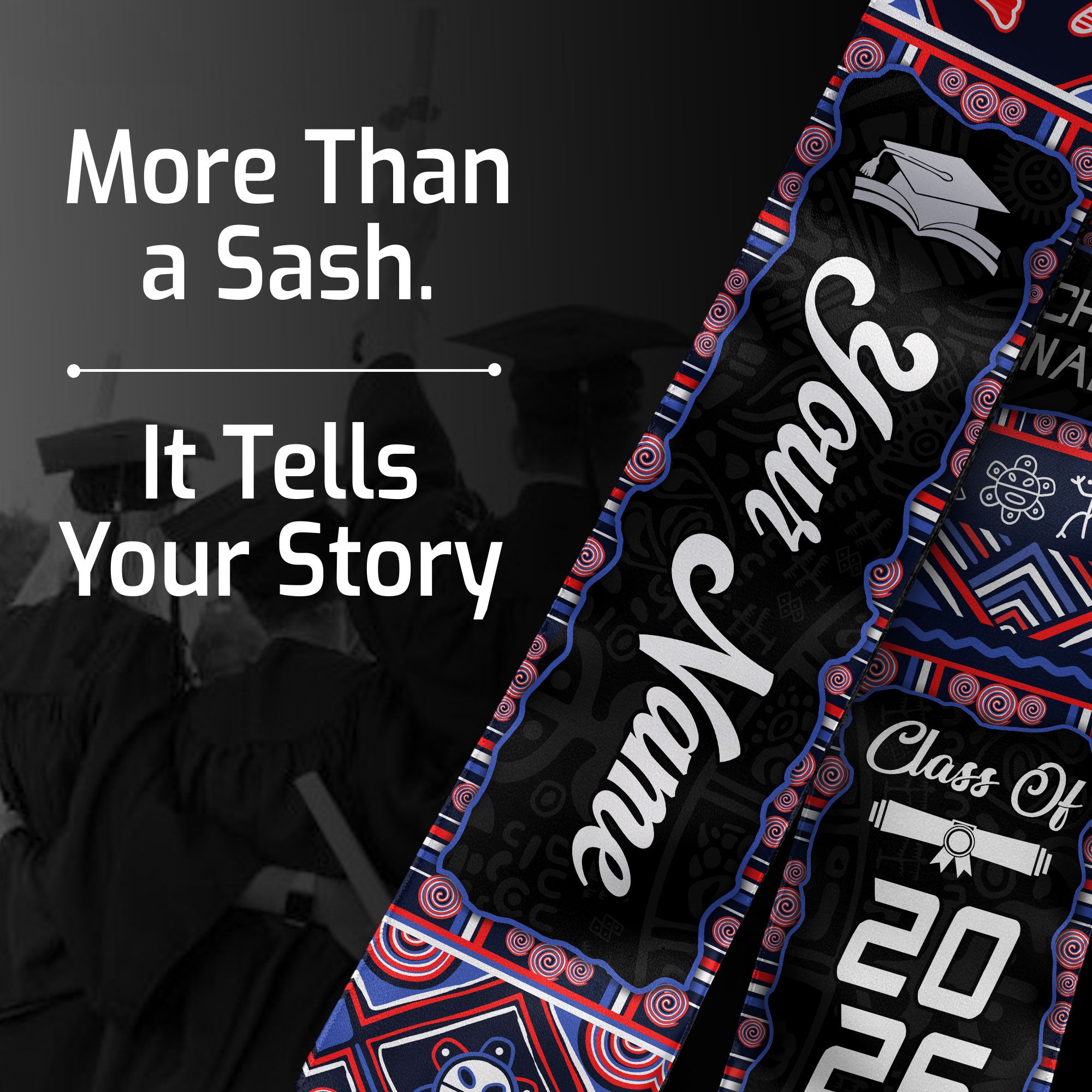 Puerto Rico Graduation Stole 2026, Puerto Rican Flag Sash, Personalized Detail Finish
