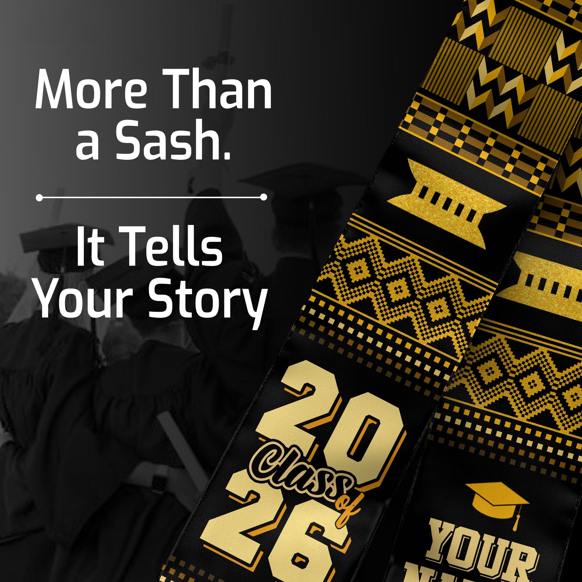 Africa Graduation Stole 2026, African Flag Sash, Bespoke Touch for Class of 2026 Graduates