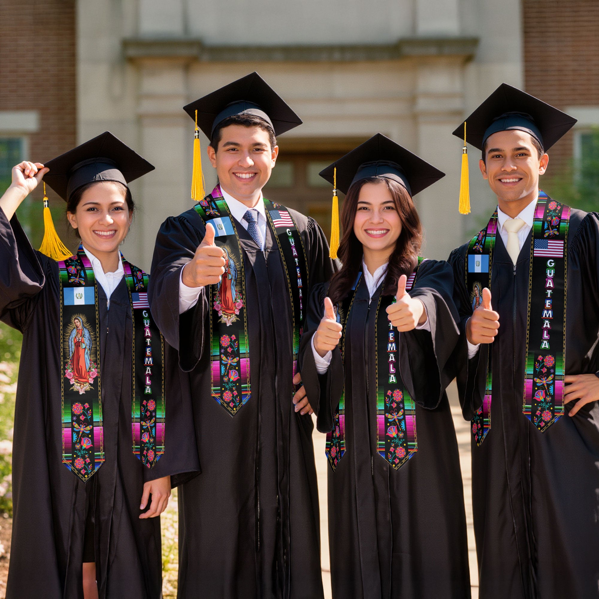 Guatemalan Graduation Stole 2026, Guatemala Flag Sash, Graduation Stole 2026