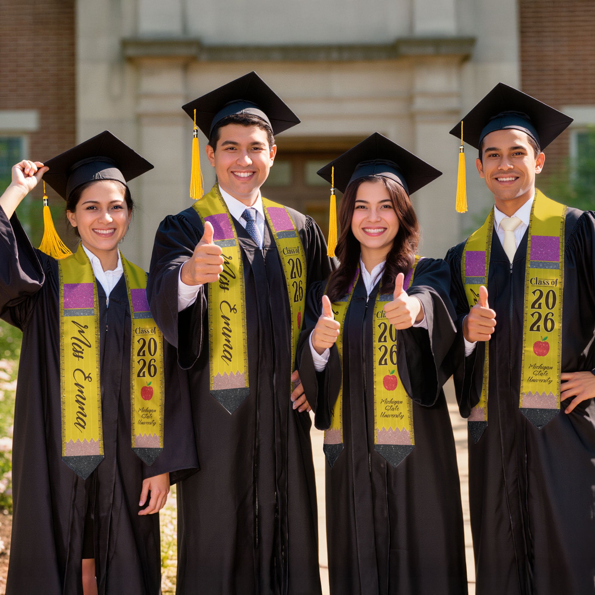 Customized Graduation Stole for Teachers, Educator Ceremony Sash Celebrating Class of 2026