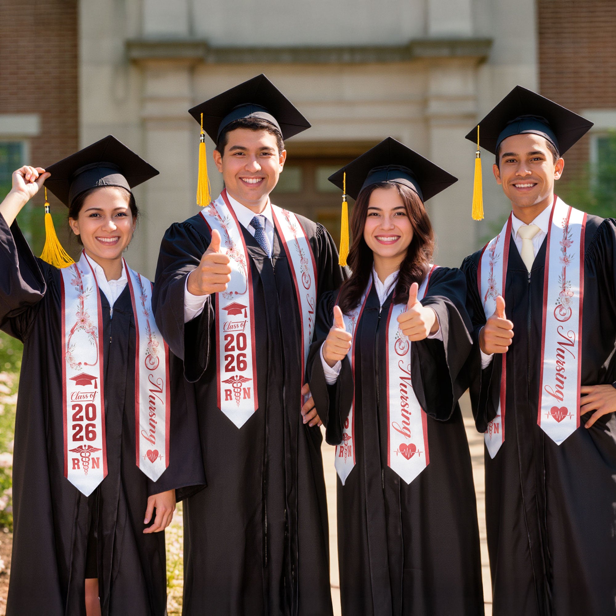 RN Nursing Graduation Sash 2026, Graduation Stole for Professional Nurse Ceremony