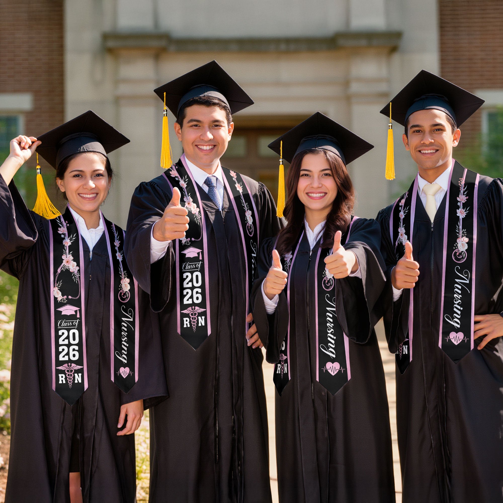 Nursing Graduation Stole 2026, RN BSN Graduation Sash for Nurse Commencement Ceremony