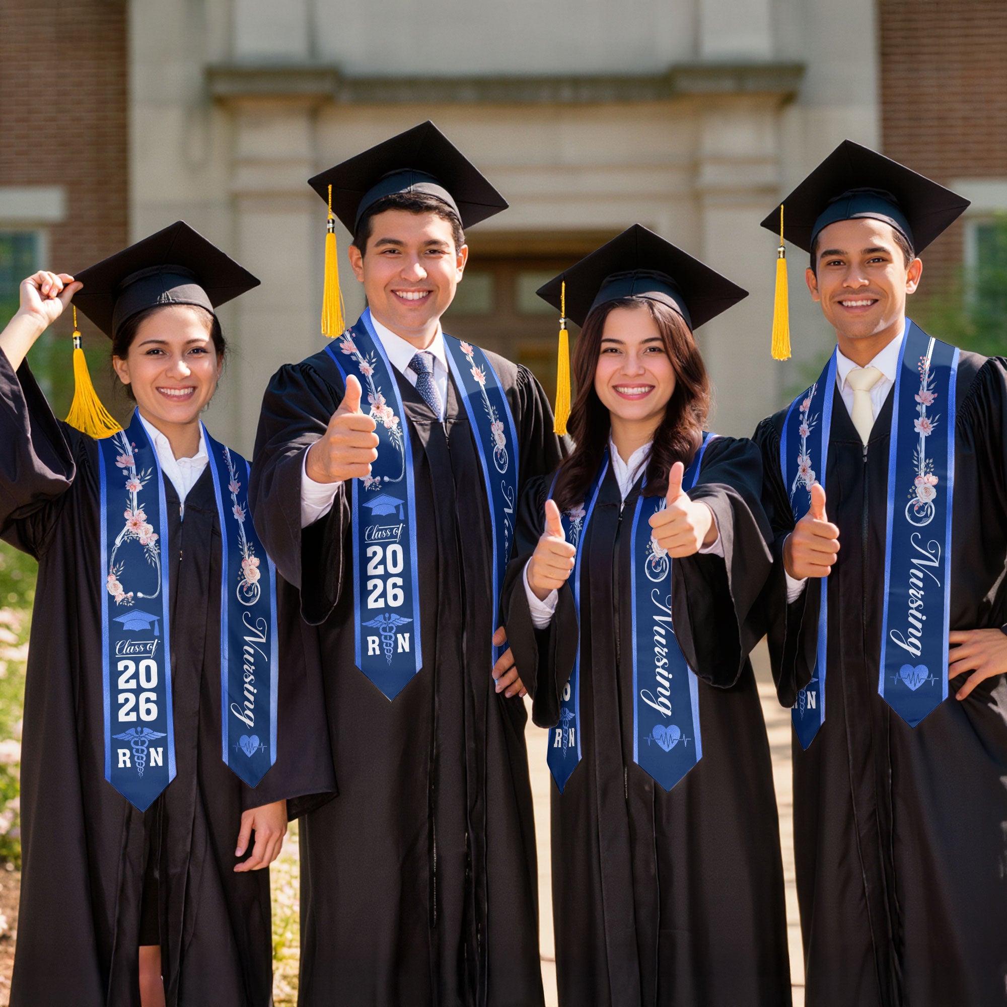 BSN Nursing Graduation Stole 2026, RN Graduation Sash for Nursing School Graduates