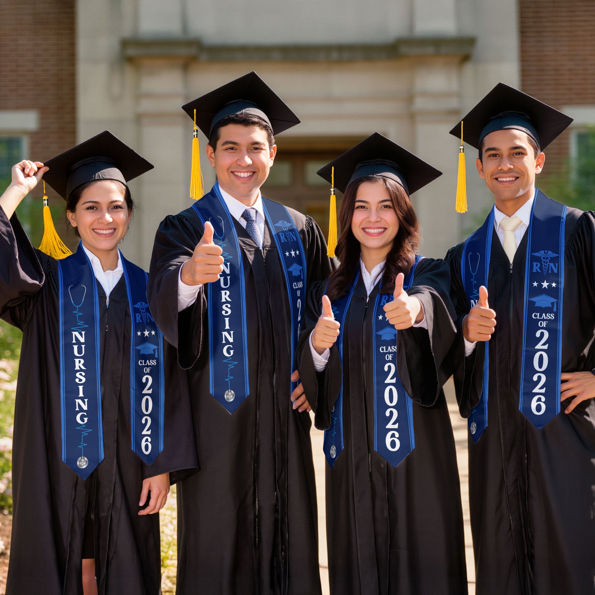 RN Nursing Graduation Sash 2026, Professional Graduation Stole for Nurses