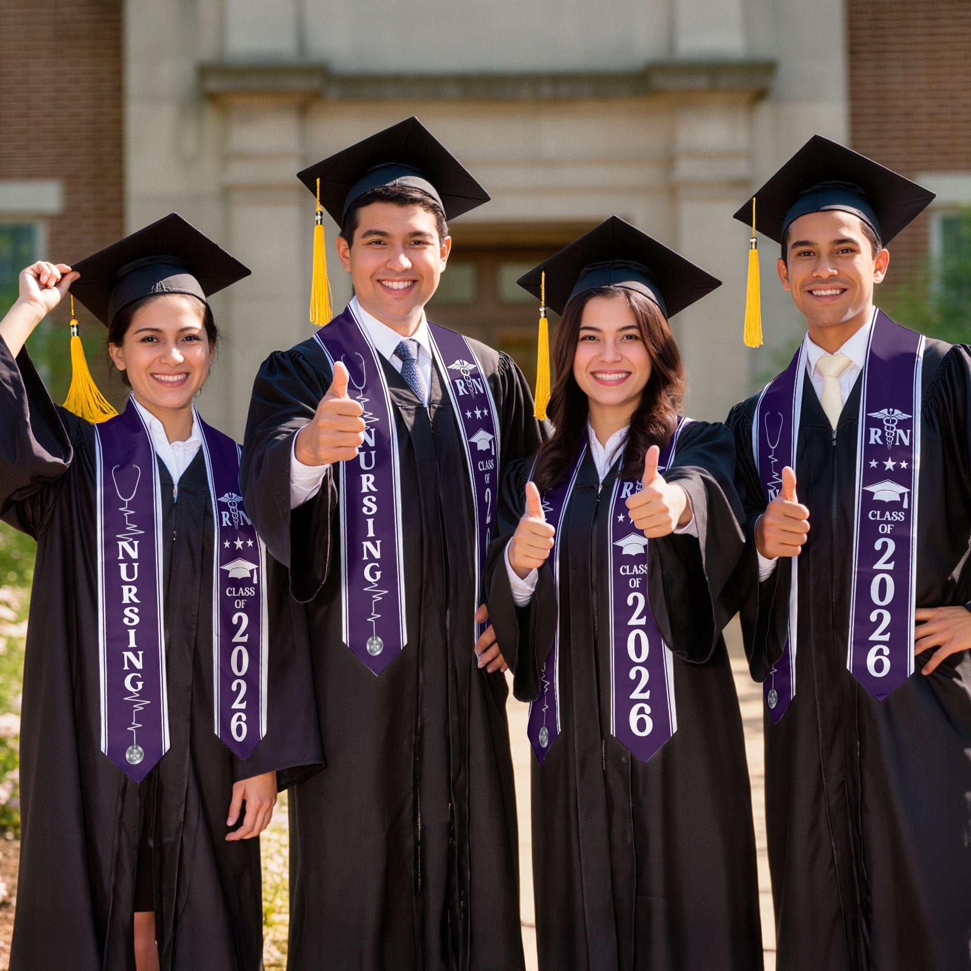 BSN Nursing Graduation Stole 2026, RN Graduation Sash for Professional Nurse Ceremony