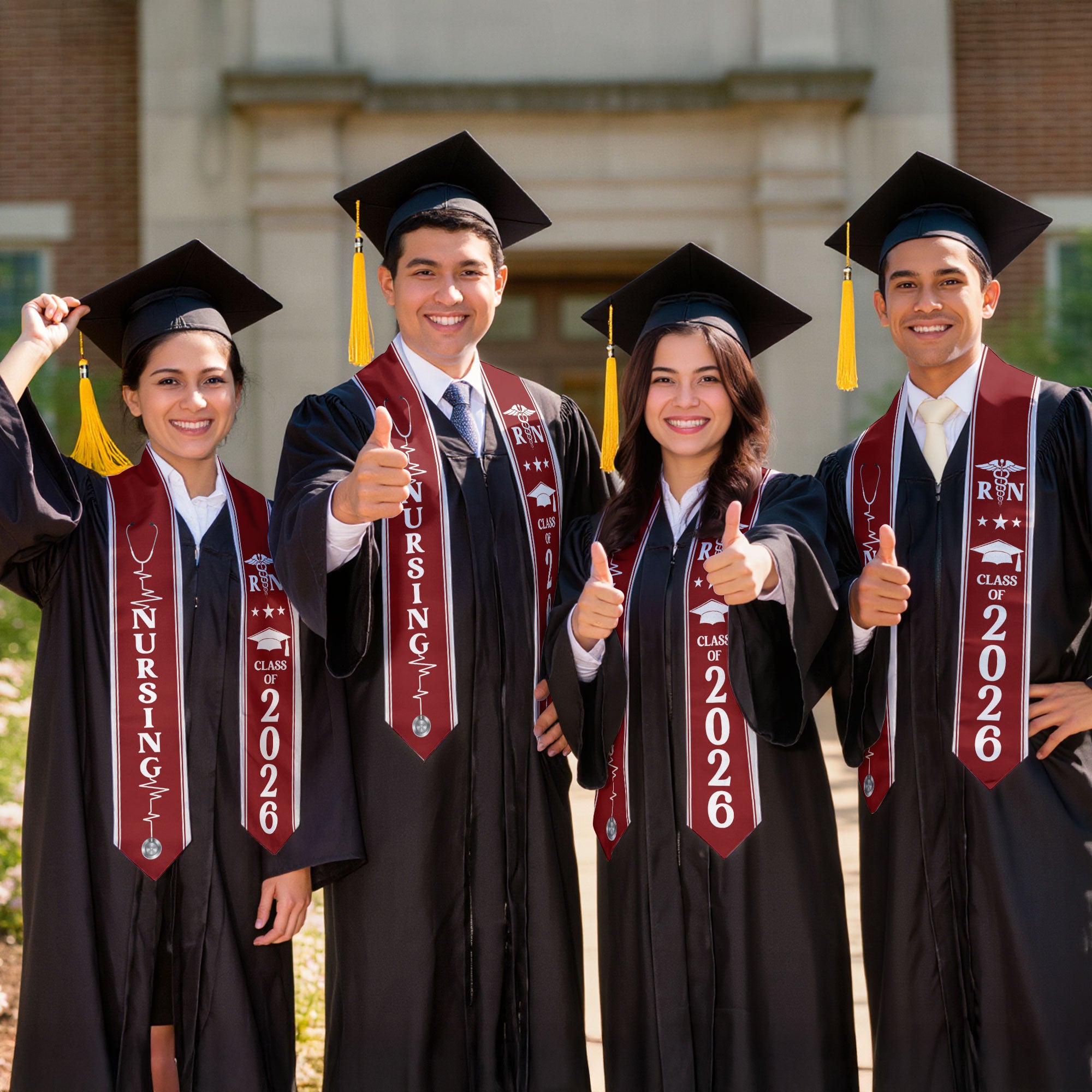 RN Graduation Stole 2026, Nursing Academic Sash for Professional Nurse Graduation